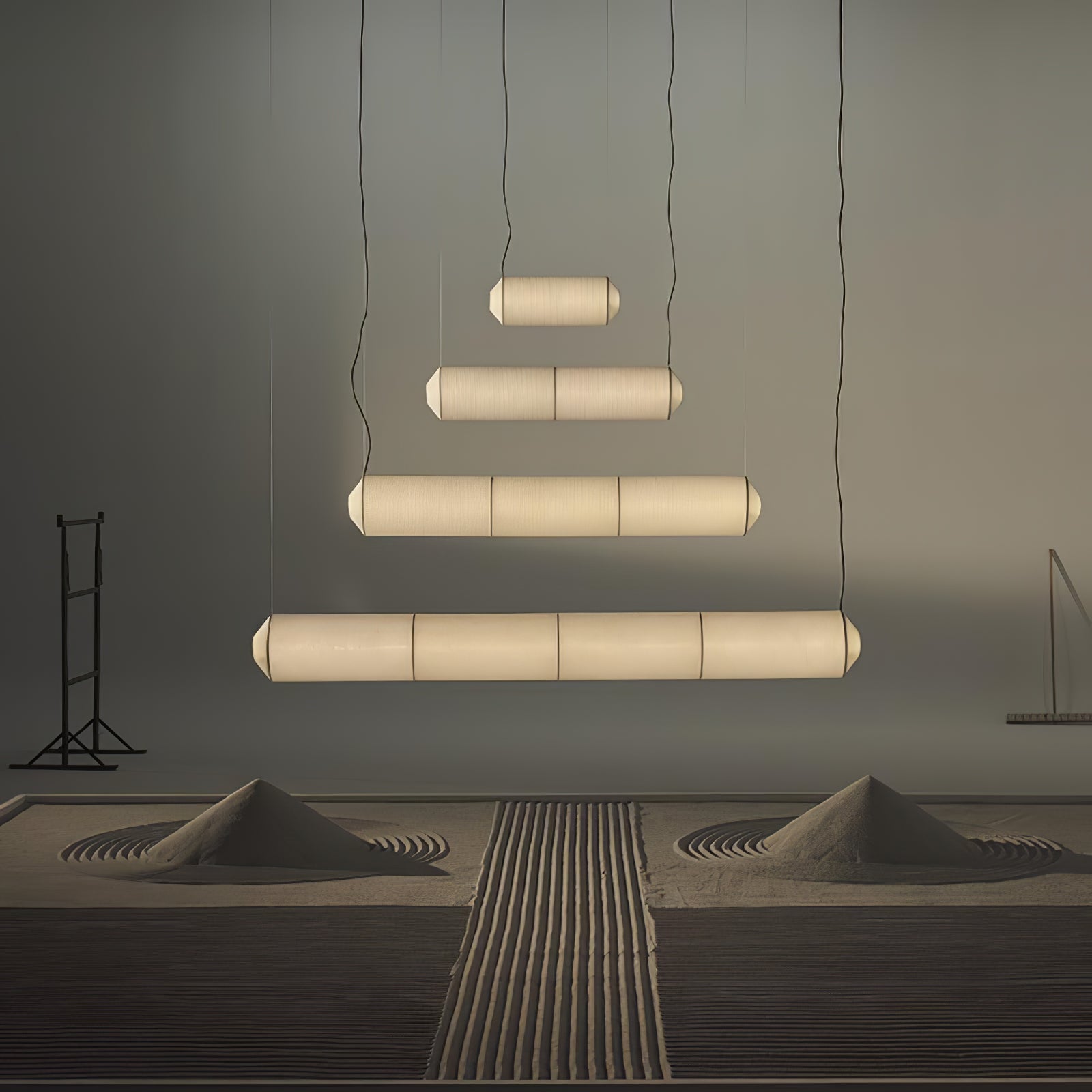 Citheis Modern Minimalist Natural Mulberry Silk Metal Pendant Lamp - Blowlighting