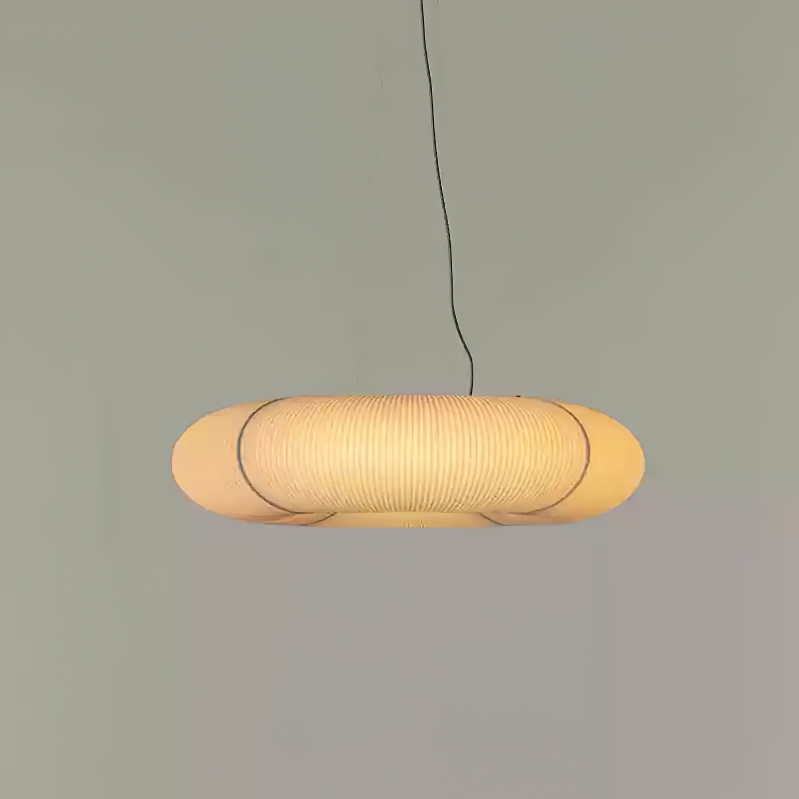 Citheis Modern Minimalist Natural Mulberry Silk Metal Pendant Lamp - Blowlighting