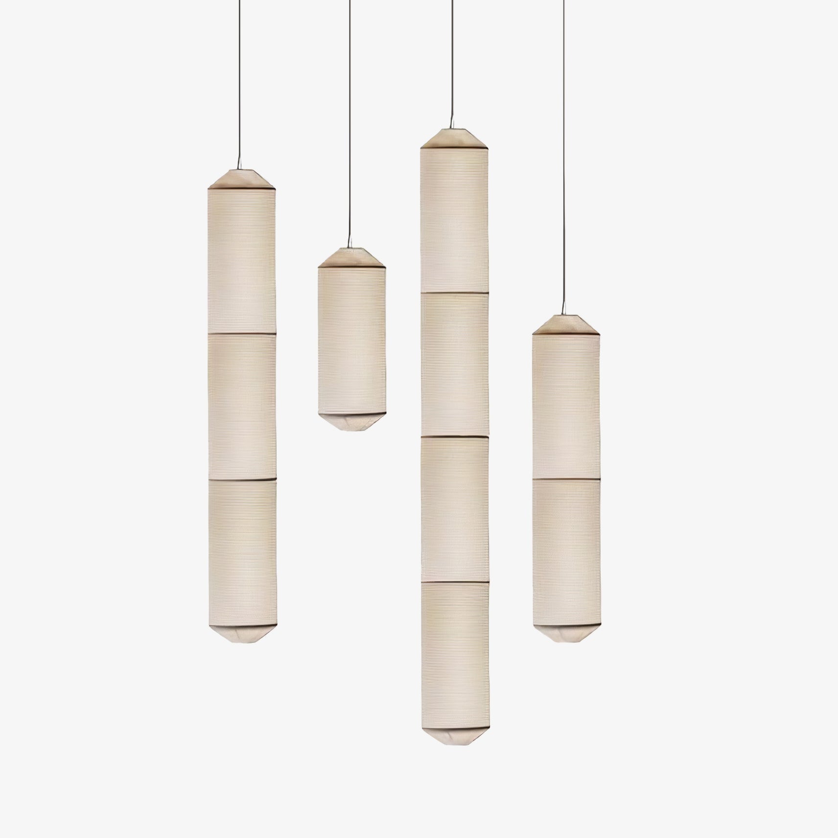 Citheis Modern Minimalist Natural Mulberry Silk Metal Pendant Lamp - Blowlighting