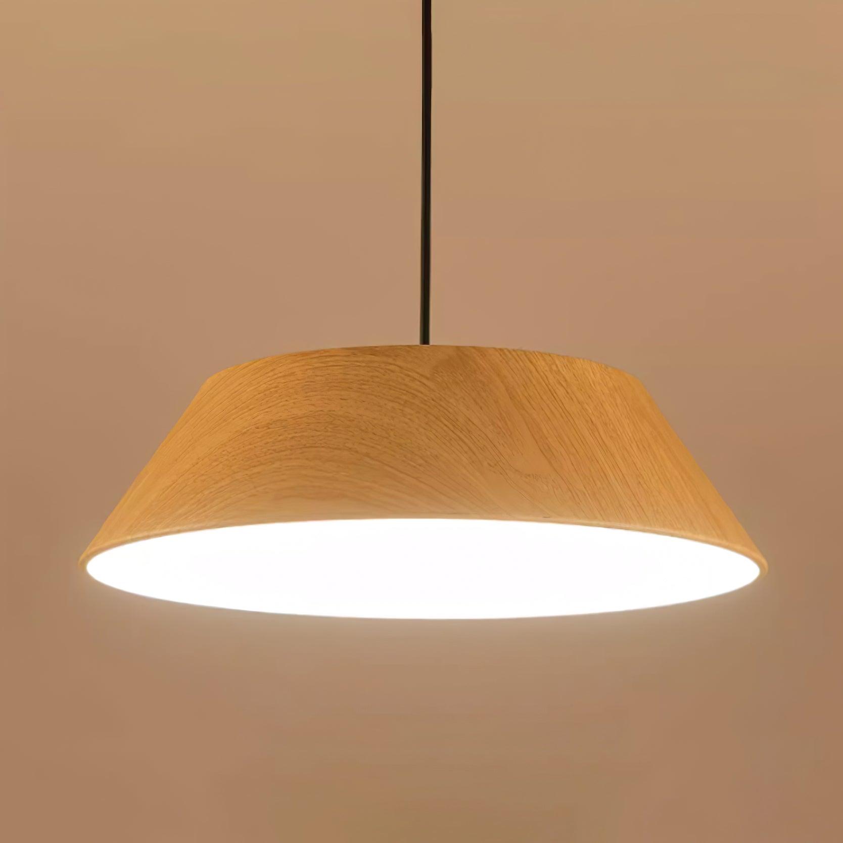 Novain Pendelleuchte mit Holzmaserung-Letslighting
