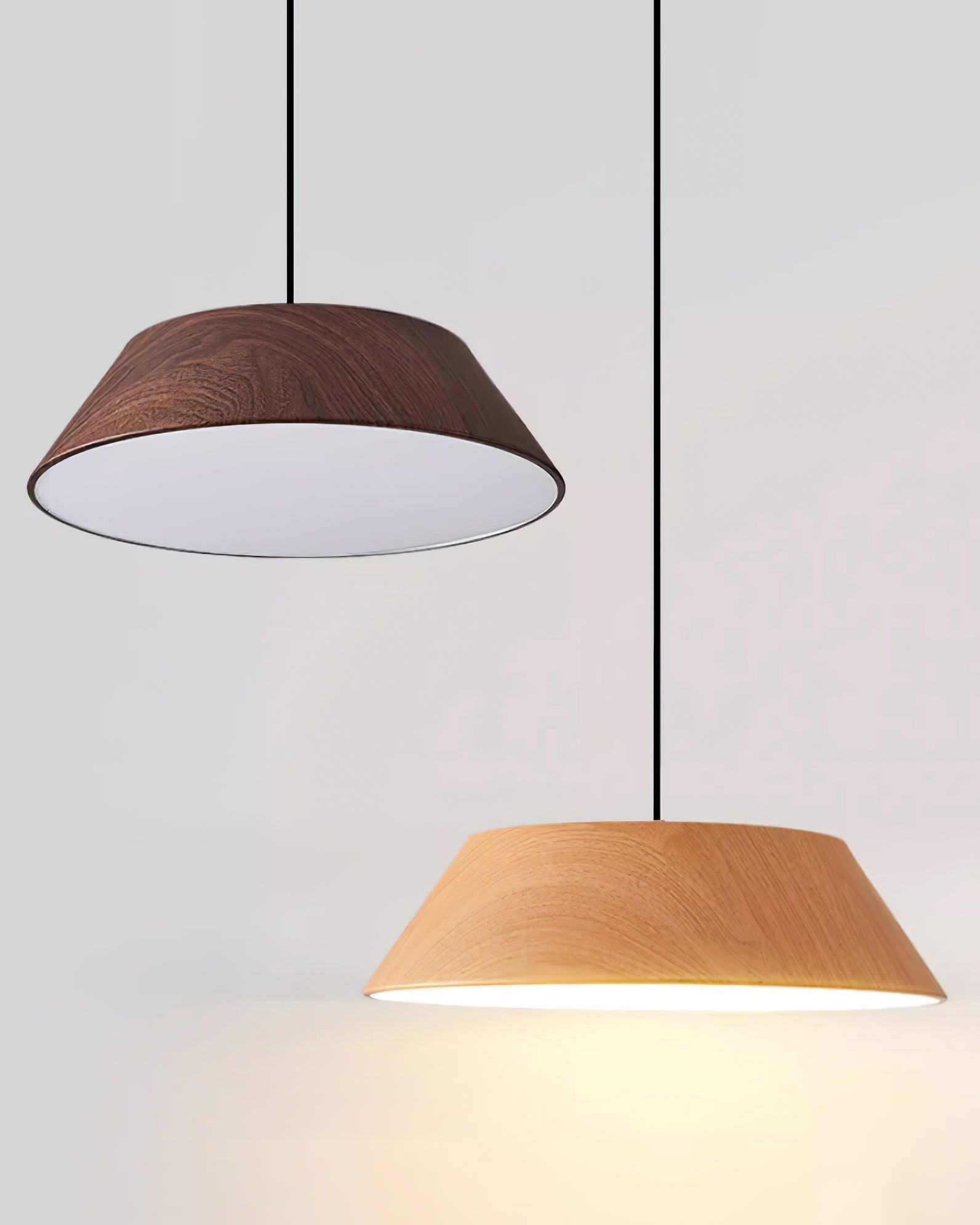 Novain Pendelleuchte mit Holzmaserung-Letslighting