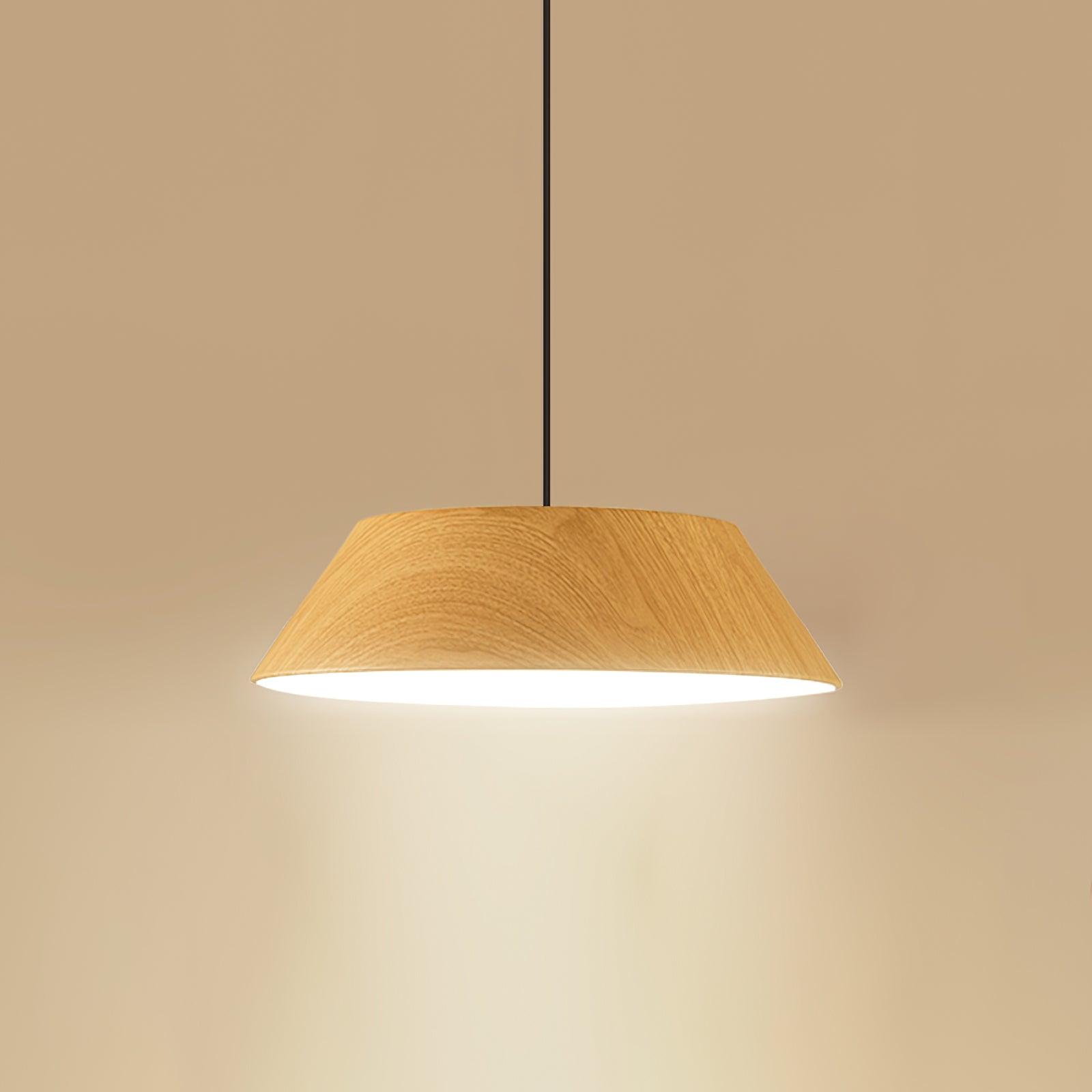Novain Pendelleuchte mit Holzmaserung-Letslighting