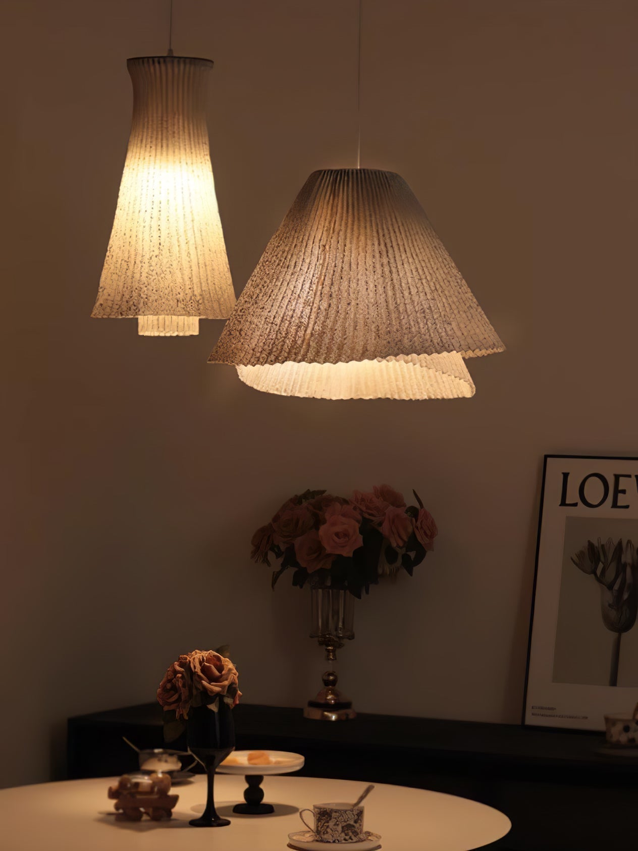 Viora Stahl Vintage Pendelleuchte-Letslighting