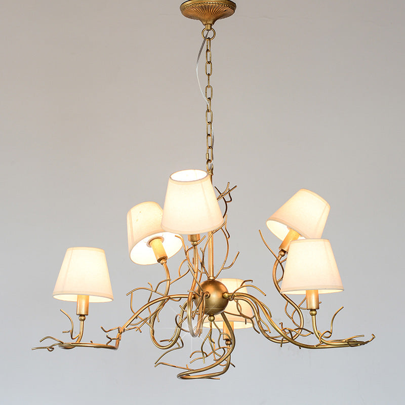 Olsolan Postmoderner Luxus-Kristall-Kronleuchter aus Stoff-Letslighting
