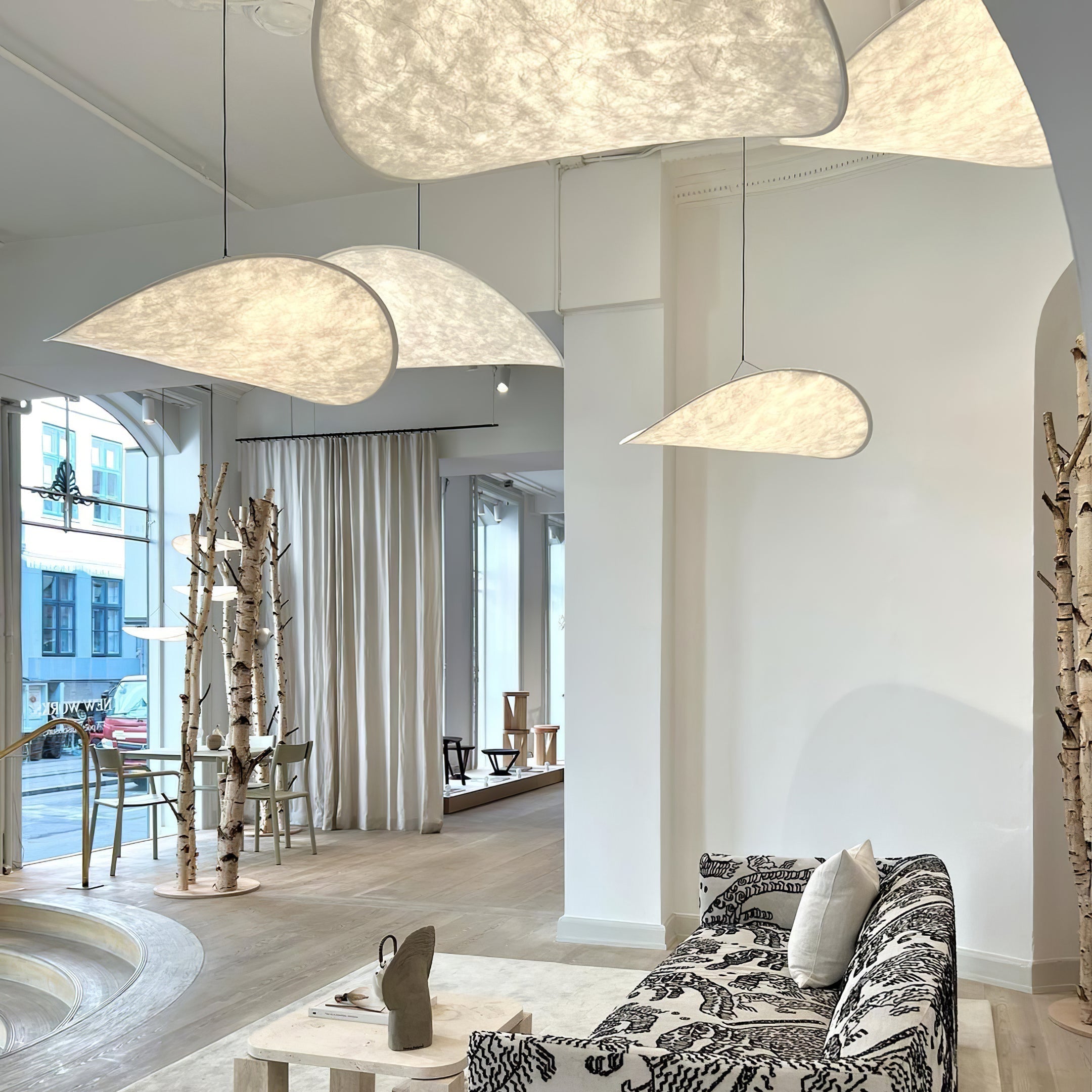 Vela Minimalistisch Seide Pendelleuchte Leuchte-Letslighting