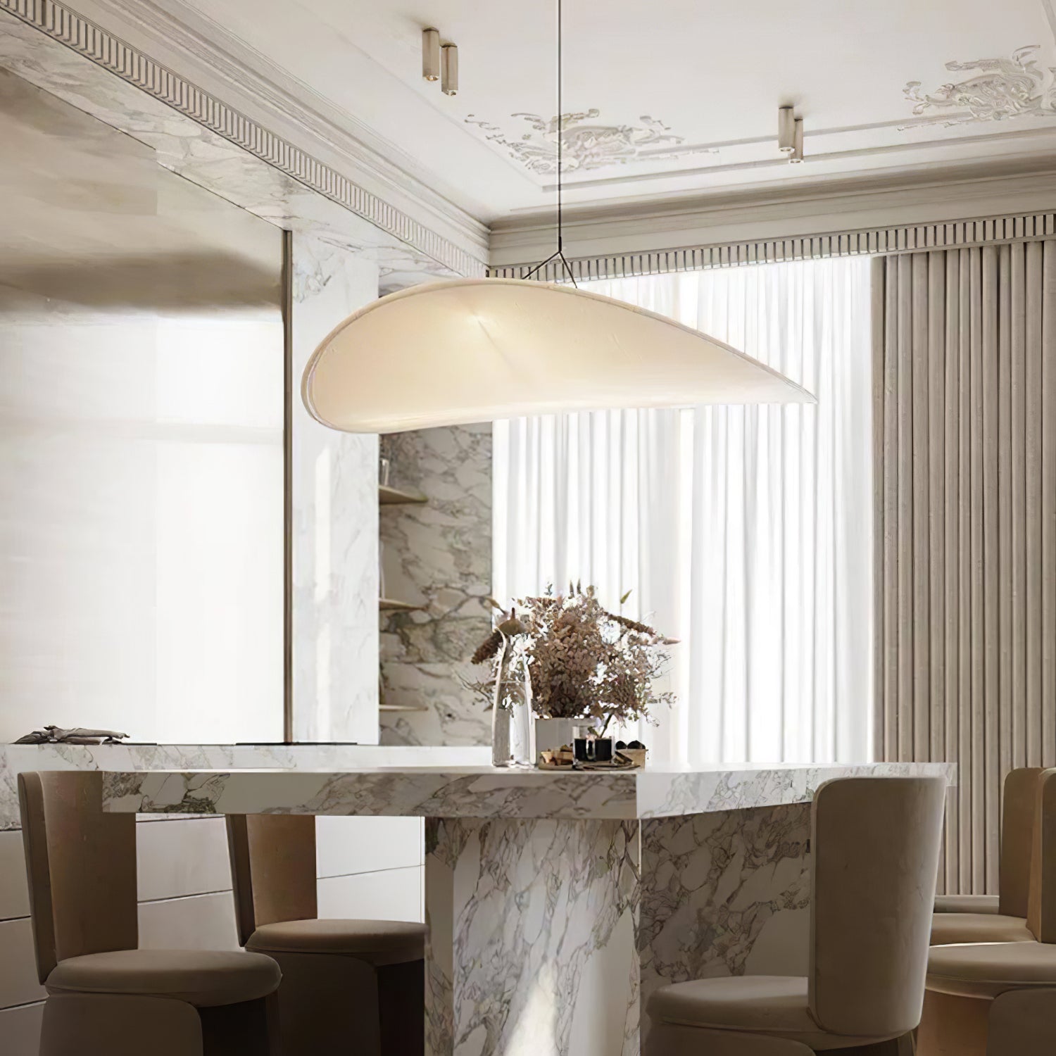 Tense Tyvek Pendant Lamp - Blowlighting