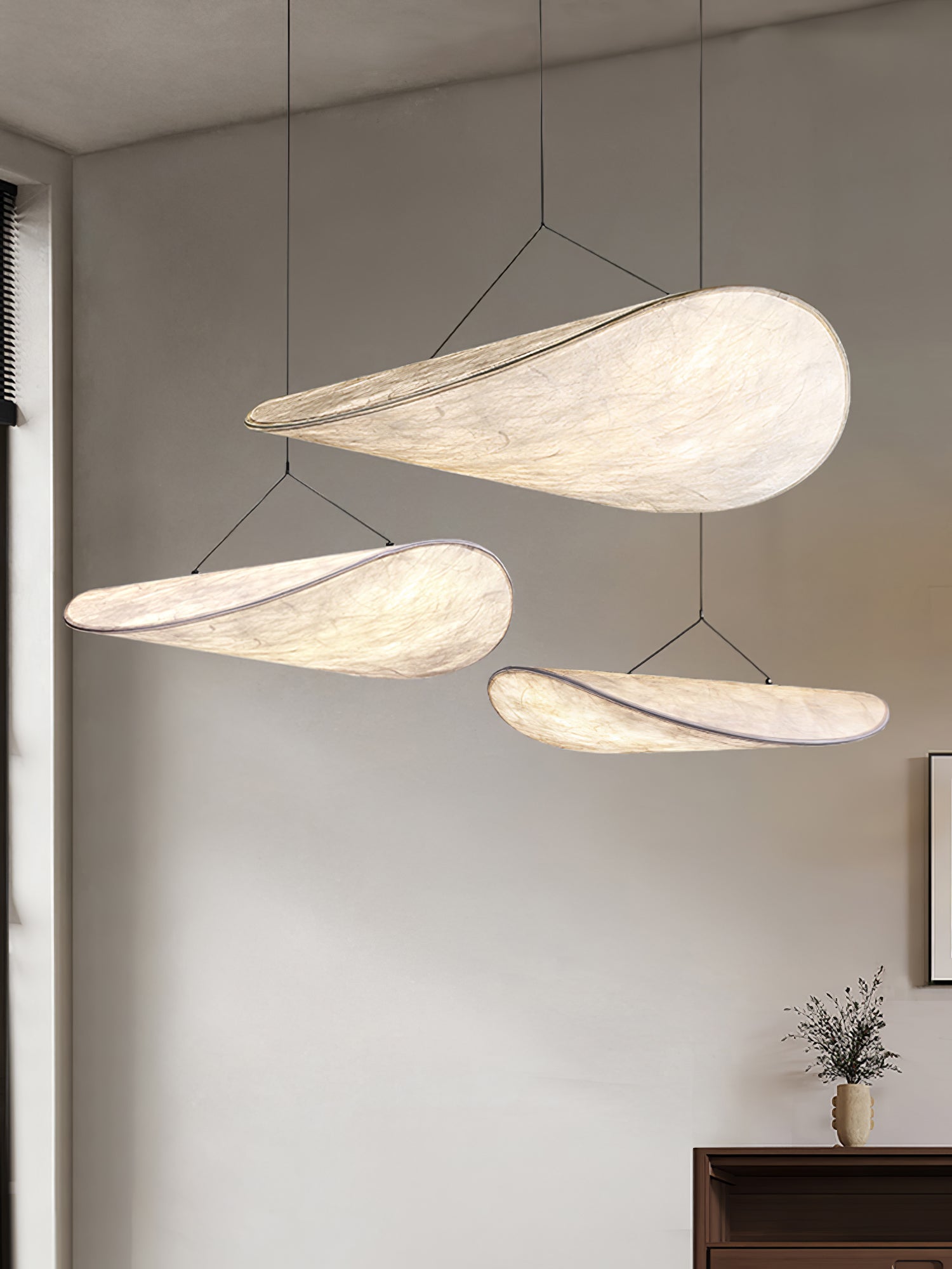Vela Minimalistisch Seide Pendelleuchte Leuchte-Letslighting