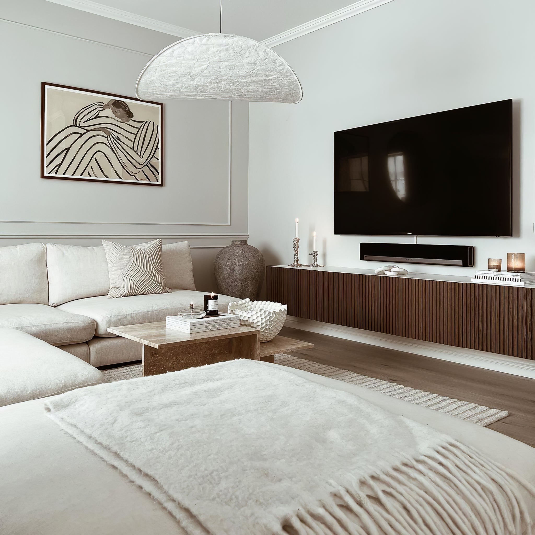 Tense Tyvek Pendant Lamp - Blowlighting