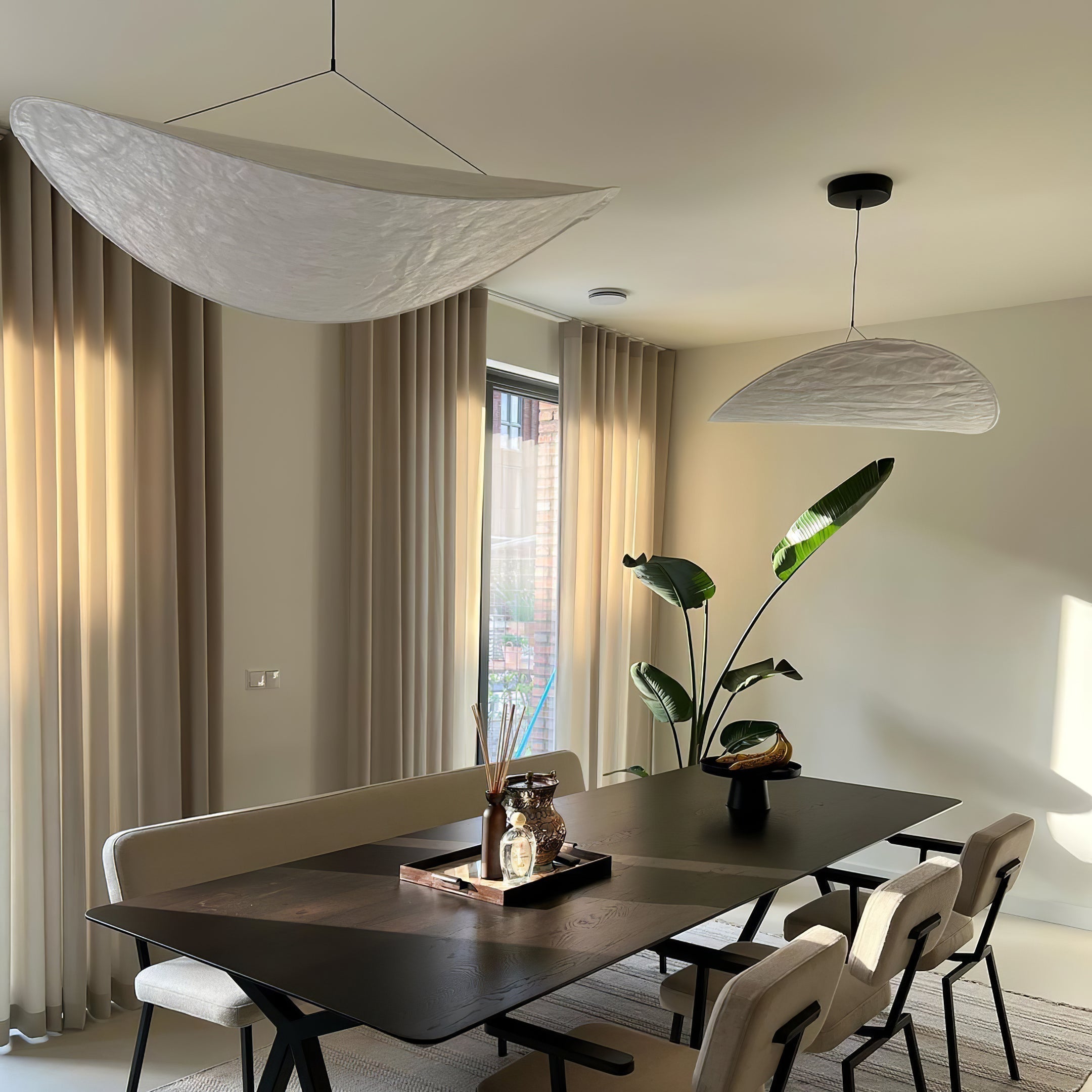 Vela Minimalistisch Seide Pendelleuchte Leuchte-Letslighting