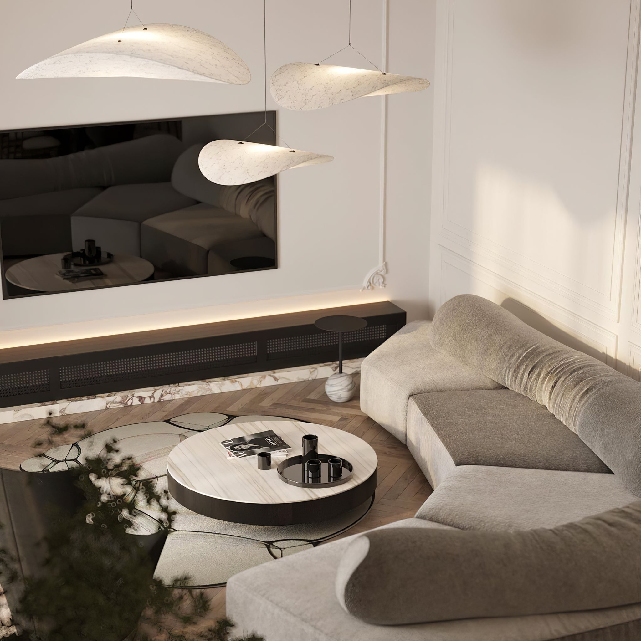 Tense Tyvek Pendant Lamp - Blowlighting