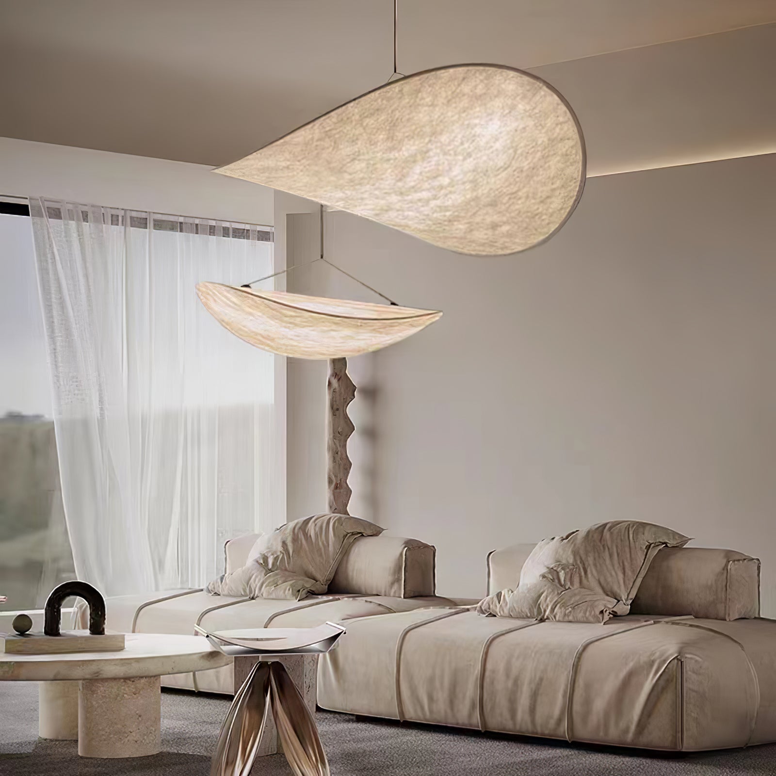 Tense Tyvek Pendant Lamp - Blowlighting