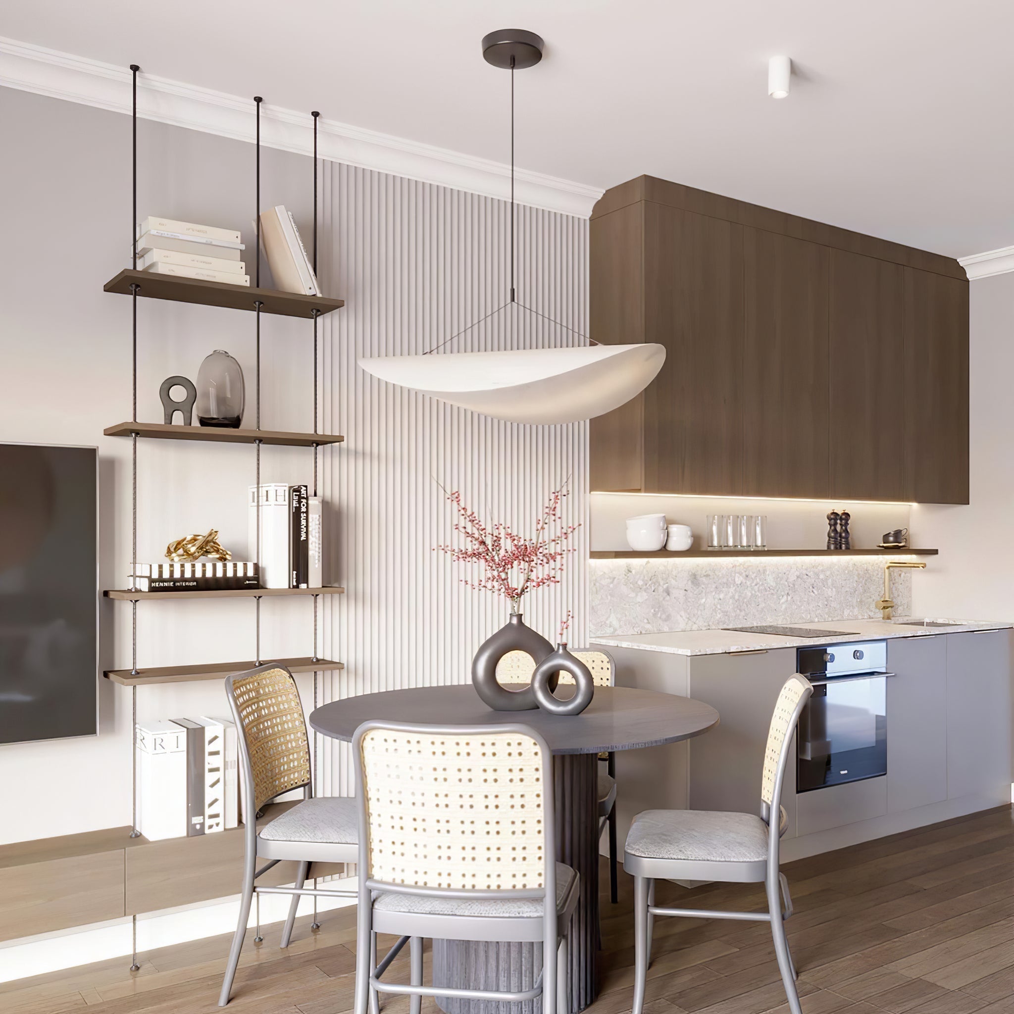 Vela Minimalistisch Seide Pendelleuchte Leuchte-Letslighting