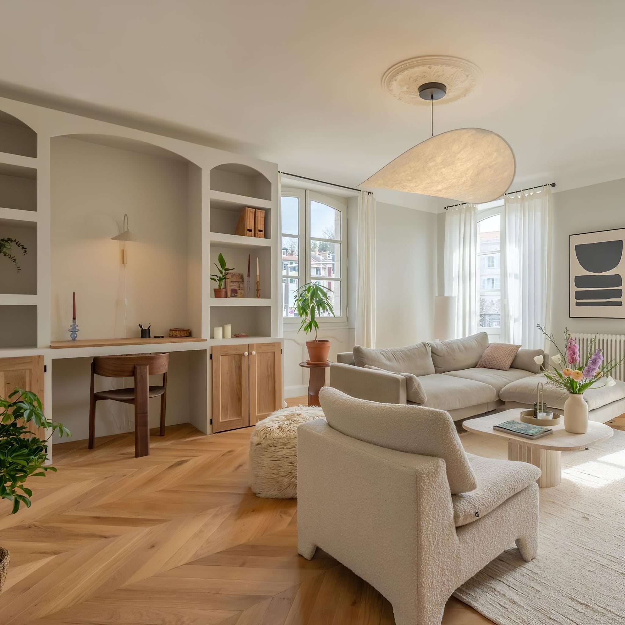 Vela Minimalistisch Seide Pendelleuchte Leuchte-Letslighting