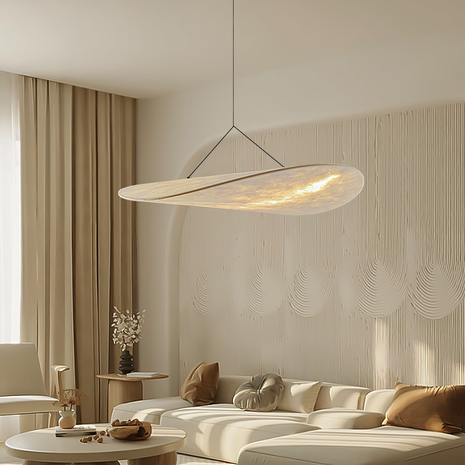 Vela Minimalistisch Seide Pendelleuchte Leuchte-Letslighting