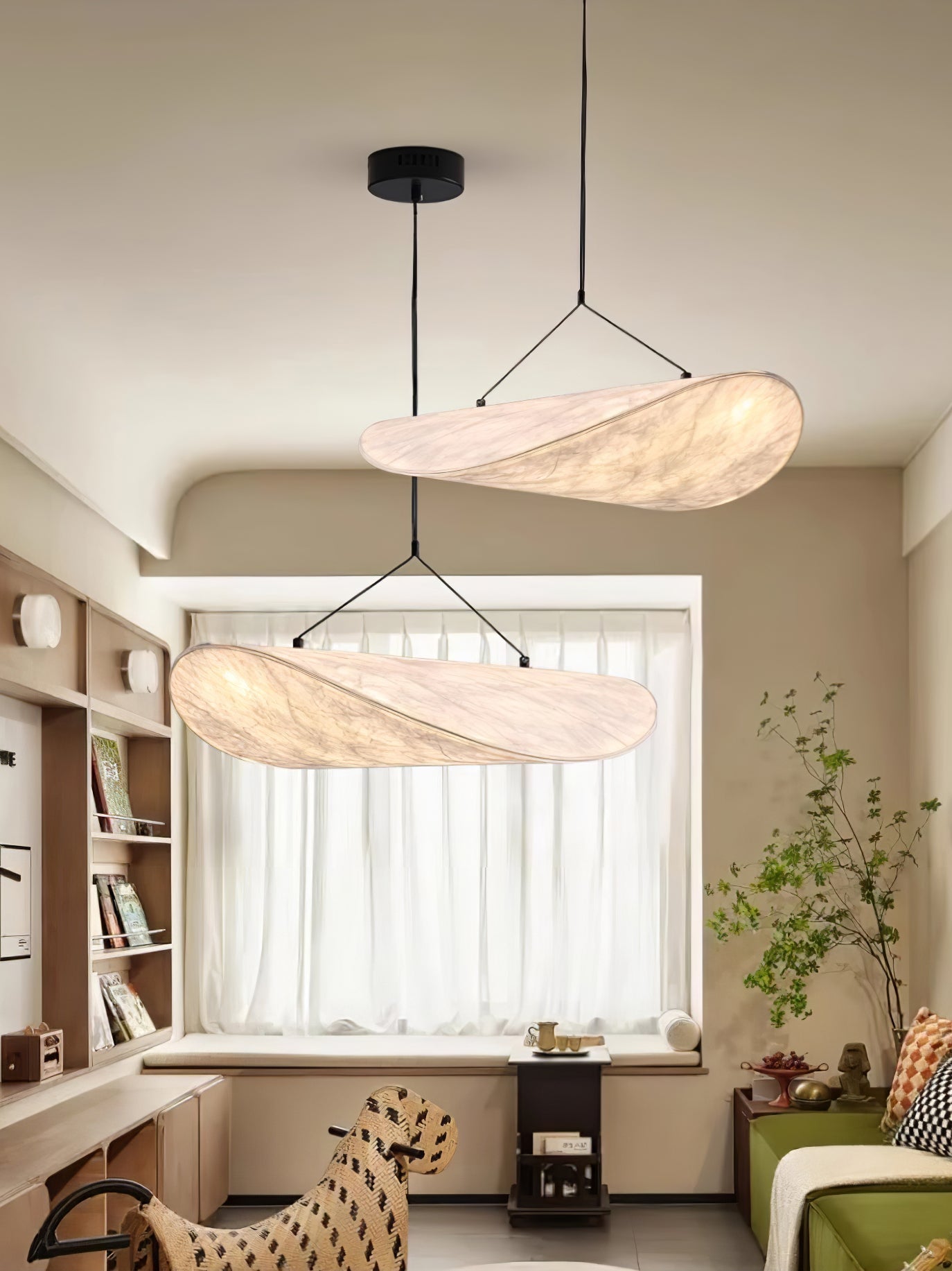 Vela Minimalistisch Seide Pendelleuchte Leuchte-Letslighting