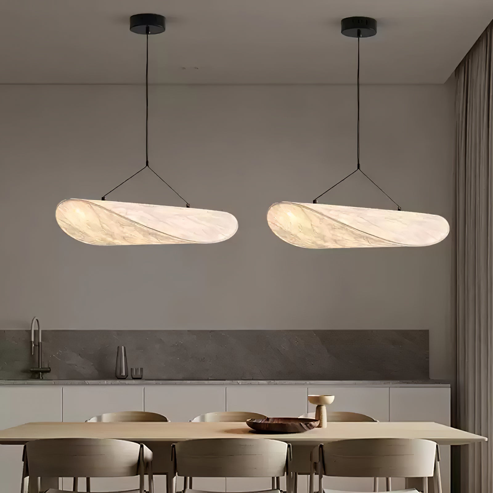Vela Minimalistisch Seide Pendelleuchte Leuchte-Letslighting