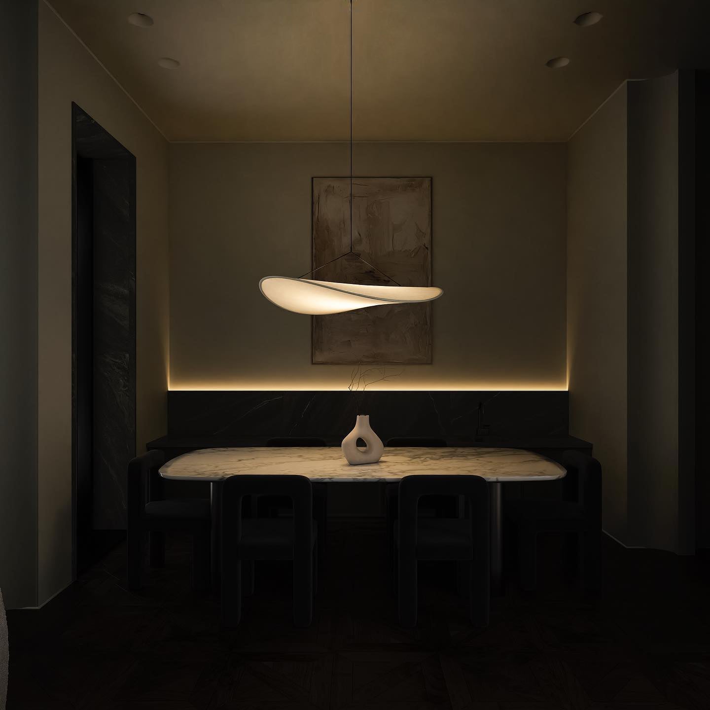 Elsolir Modern Minimalist Paper Pendant Lamp - Letslighting