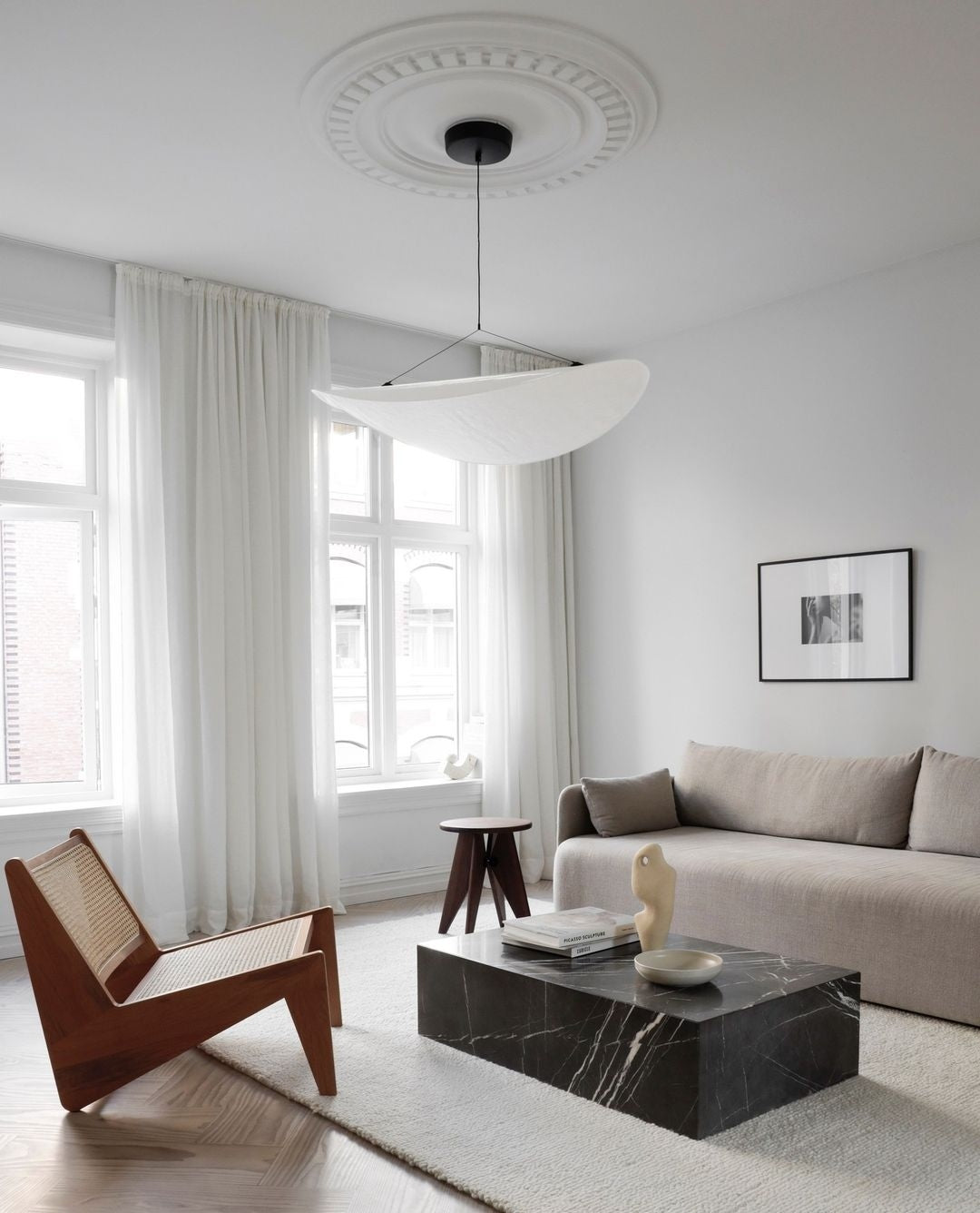 Elsolir Modern Minimalist Paper Pendant Lamp - Letslighting