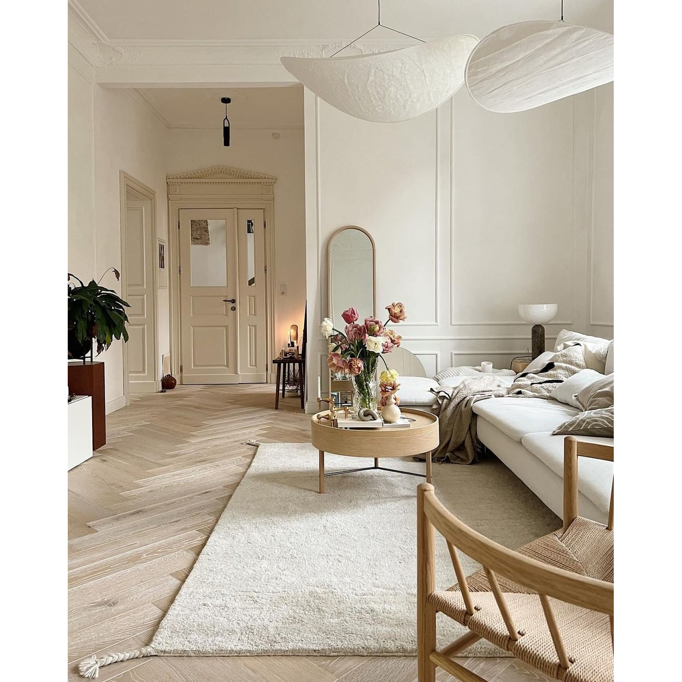 Elsolir Modern Minimalist Paper Pendant Lamp - Letslighting