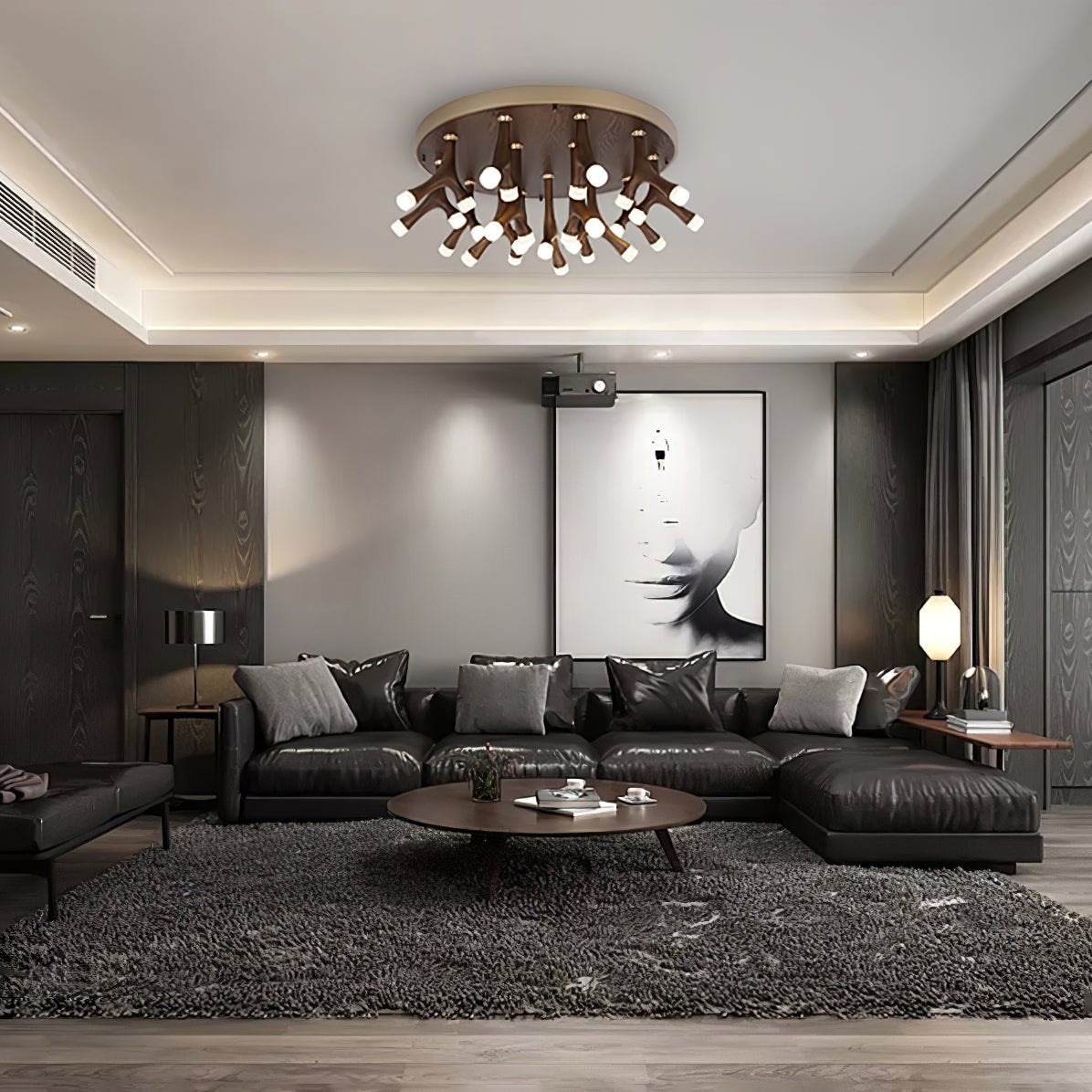 Vilorion Naturholz-Deckenleuchte-Letslighting