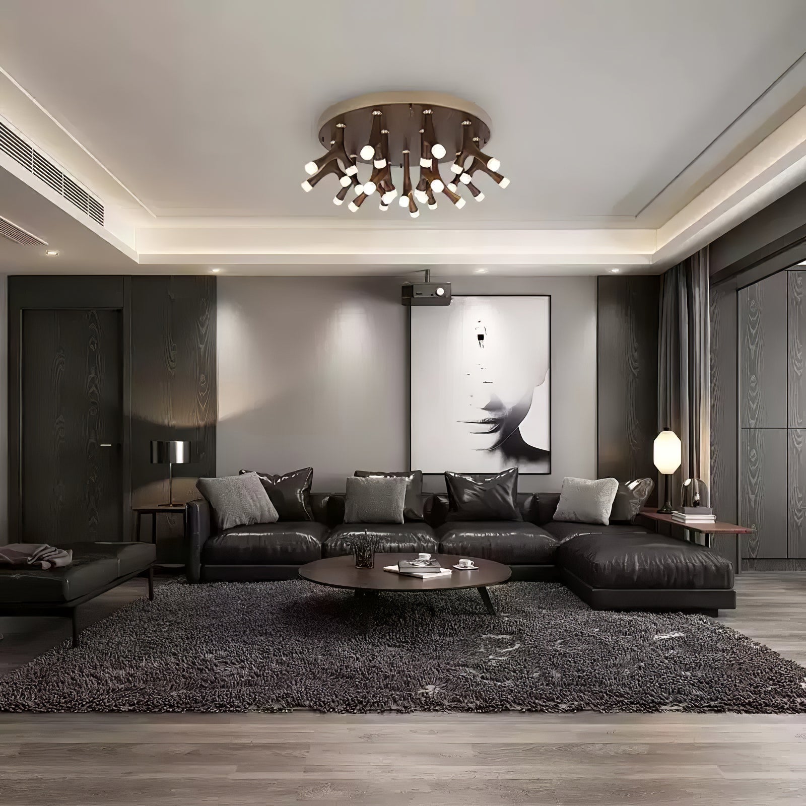 Vilorion Naturholz-Deckenleuchte-Letslighting