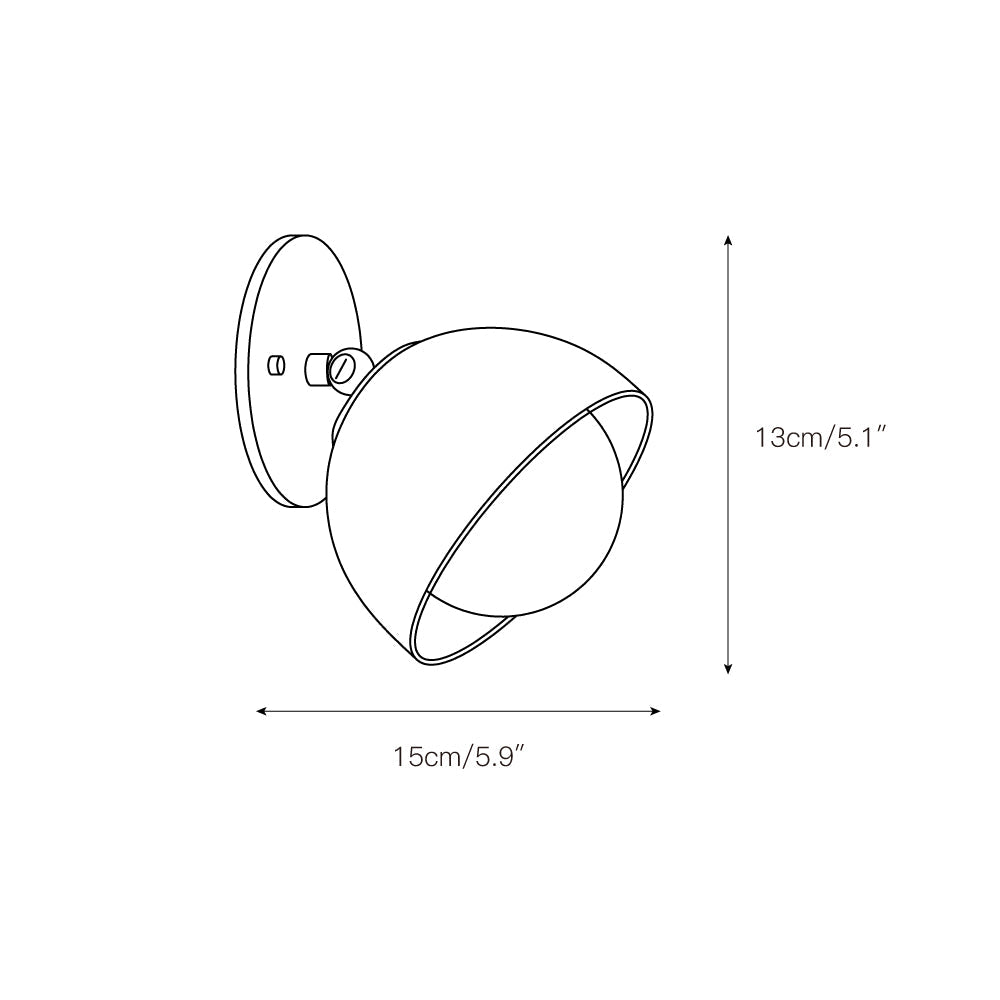 Ellorus Modern Minimalist Surface Glass Travertine Wall Lamp - Letslighting