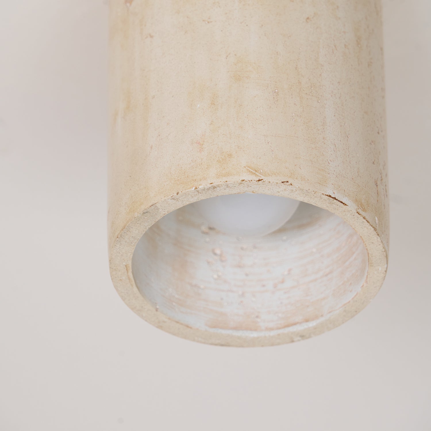 Aurnorira Cylinder Cap Travertine Ceiling Light - Neutralighting