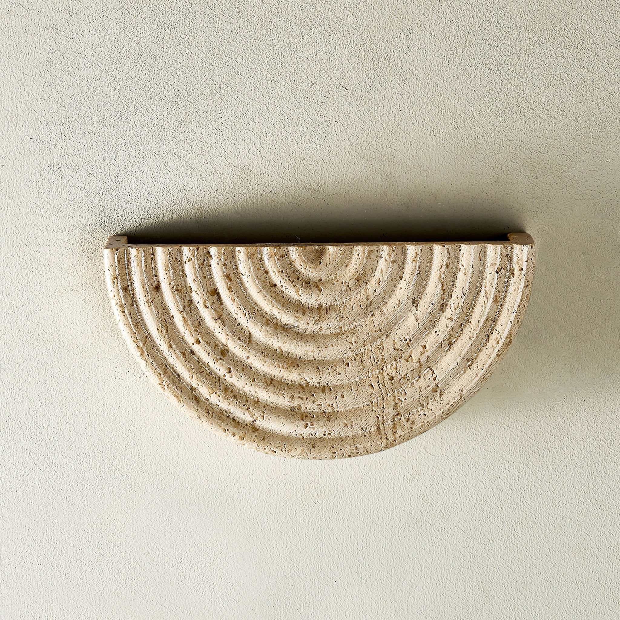 Faro Travertine Half-Moon Wall Lamp - Neutralighting