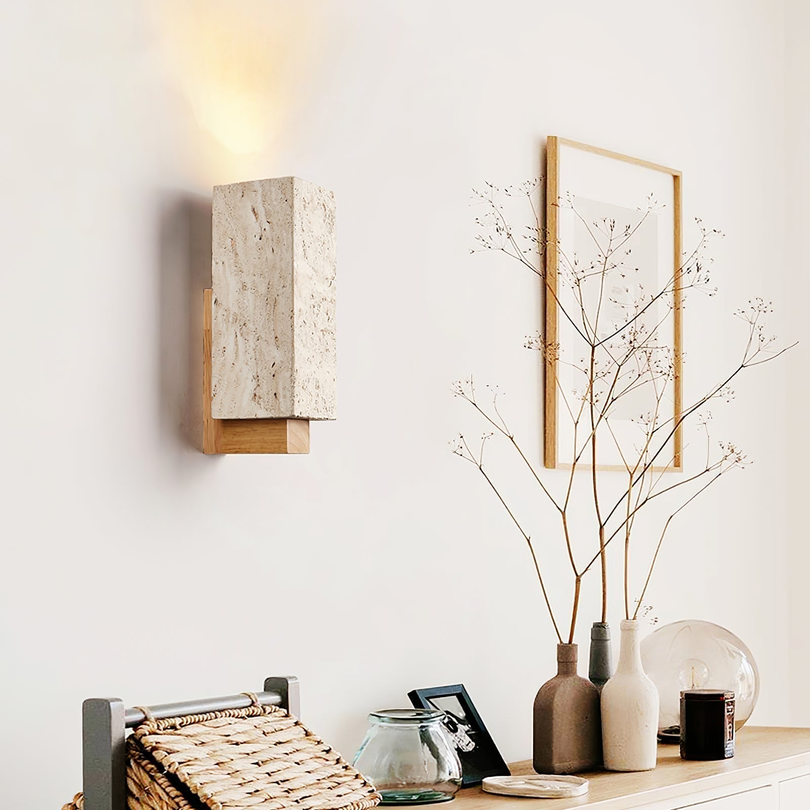 Elsoran Travertine Block Wall Light - Neutralighting