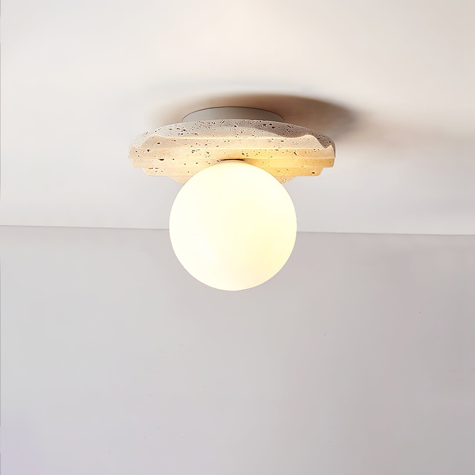Travertine Wave Ceiling Light - Neutralighting