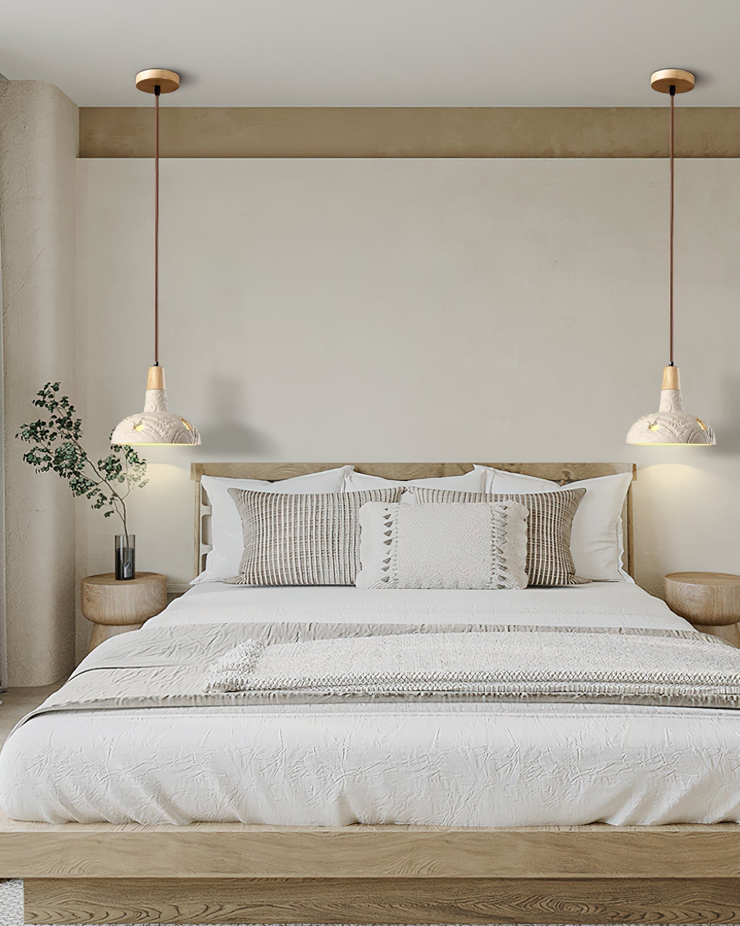 Ormarion Nordic Art Carve Zement Pendelleuchte-Letslighting
