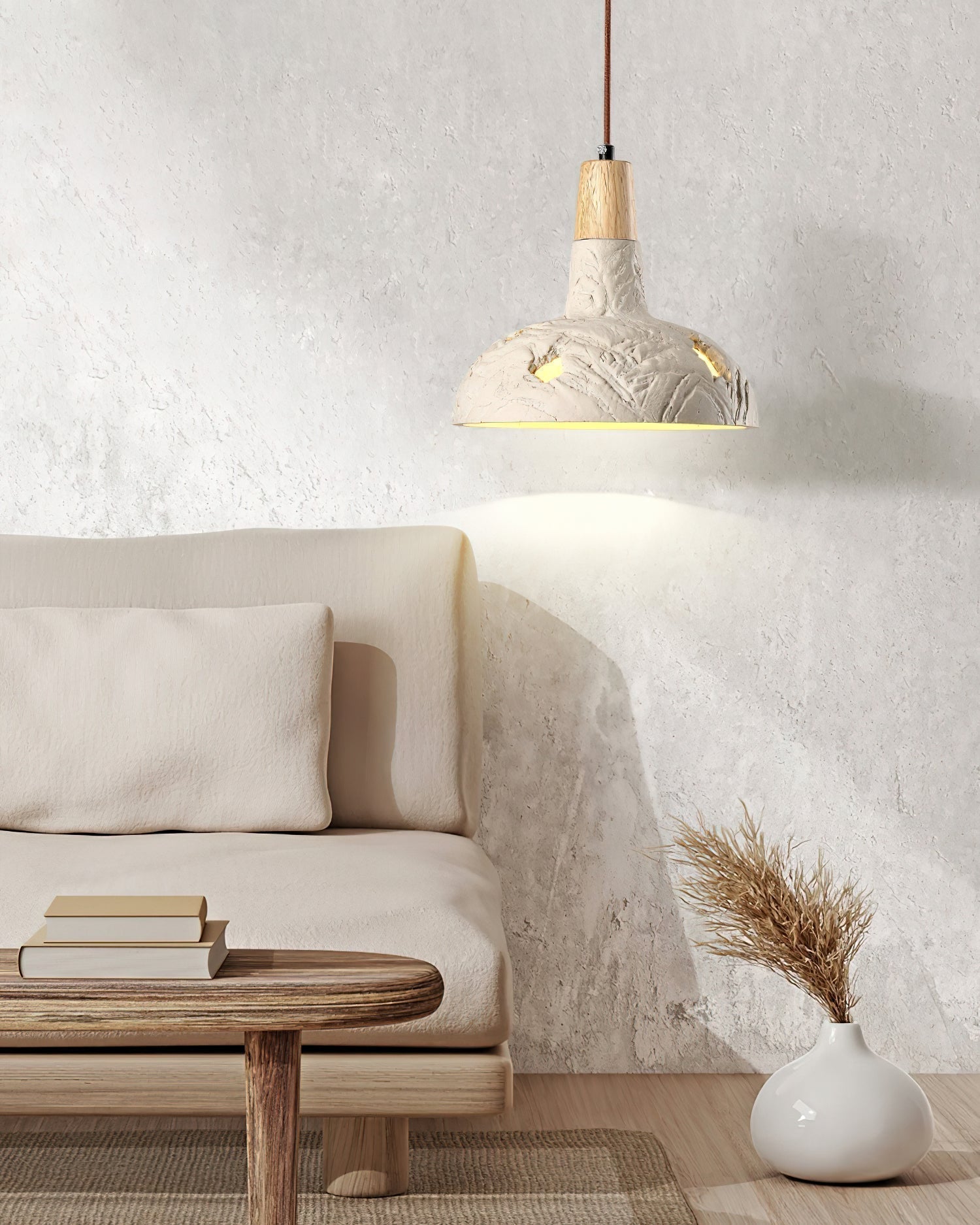 Ormarion Nordic Art Carve Zement Pendelleuchte-Letslighting