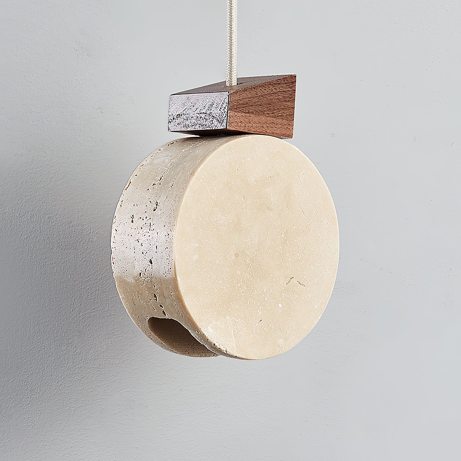 Ritta Pendant Light Geometry Travertine - Letslighting