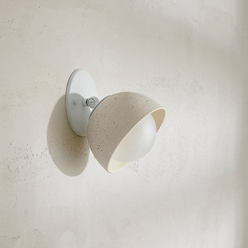 Ellorus Modern Minimalist Surface Glass Travertine Wall Lamp - Letslighting