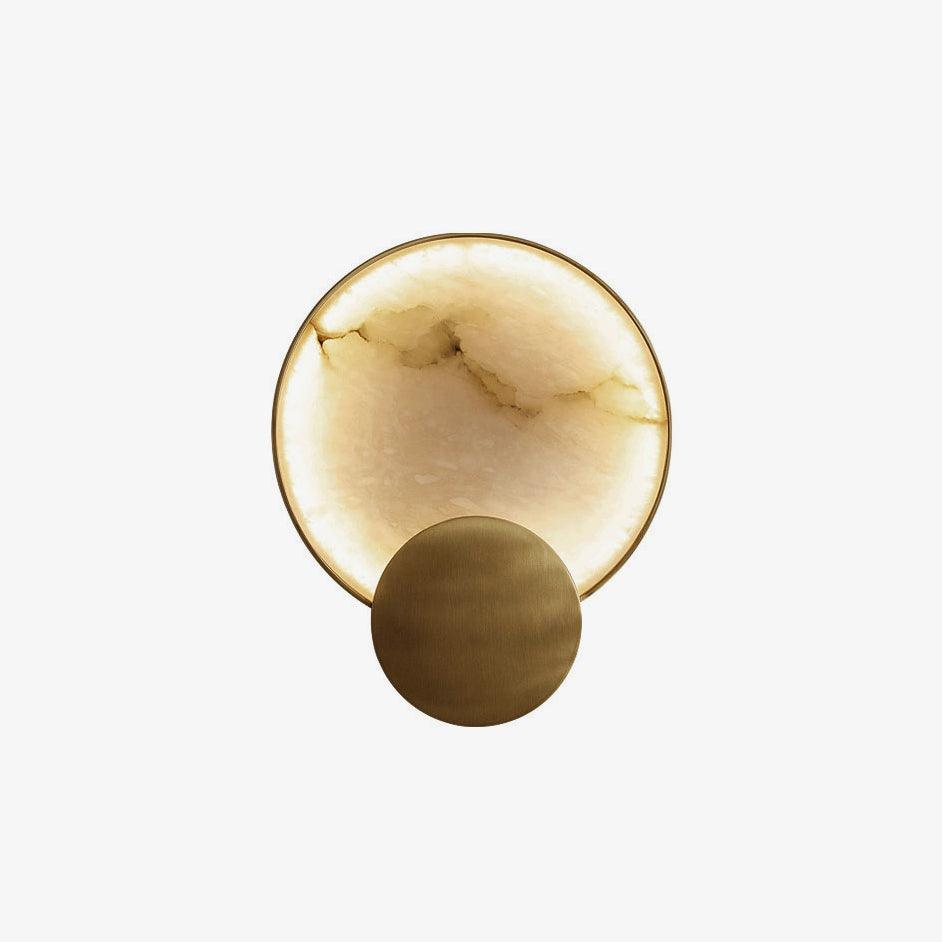 Myvelarae Circular Alabaster Wall Light - Neutralighting