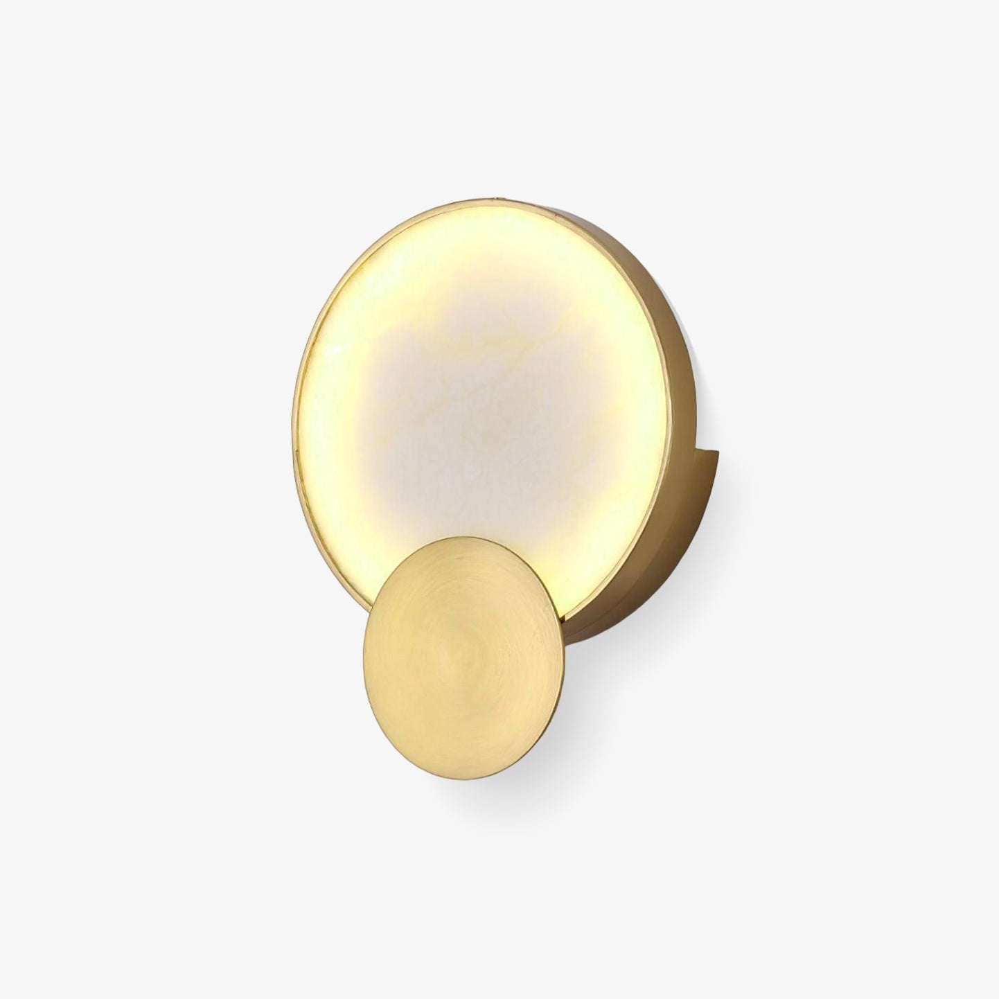 Myvelarae Circular Alabaster Wall Light - Neutralighting