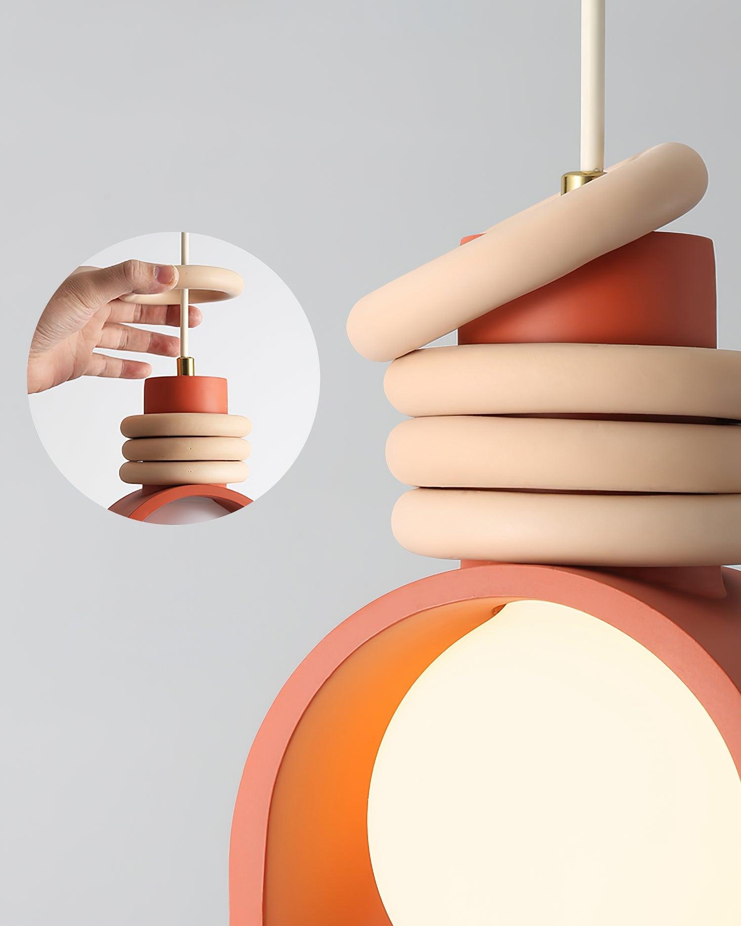 Twister Zeitgemäß Glas Pendelleuchte Leuchte-Letslighting