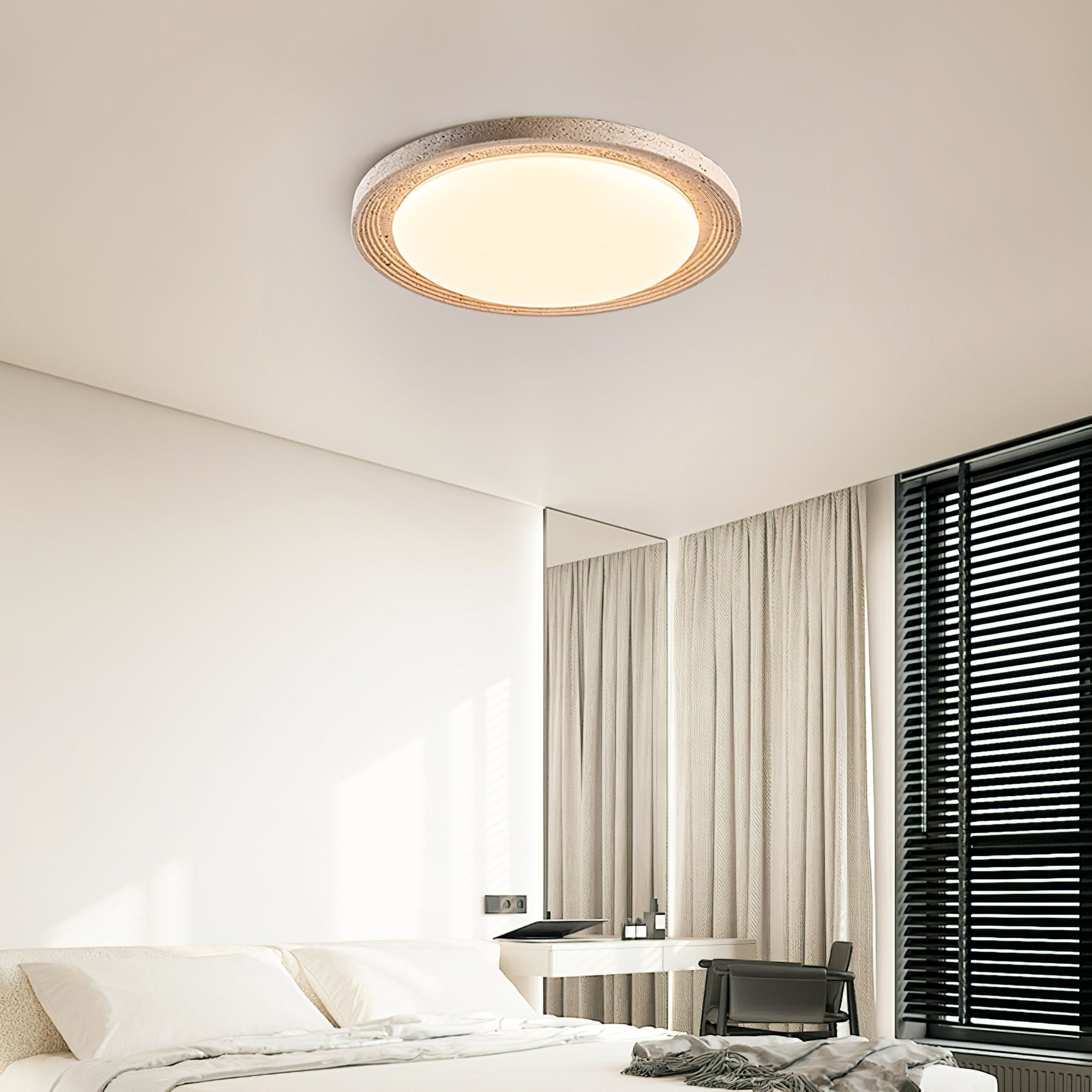 Orinir Minimalist Travertine Ceiling Light - Neutralighting