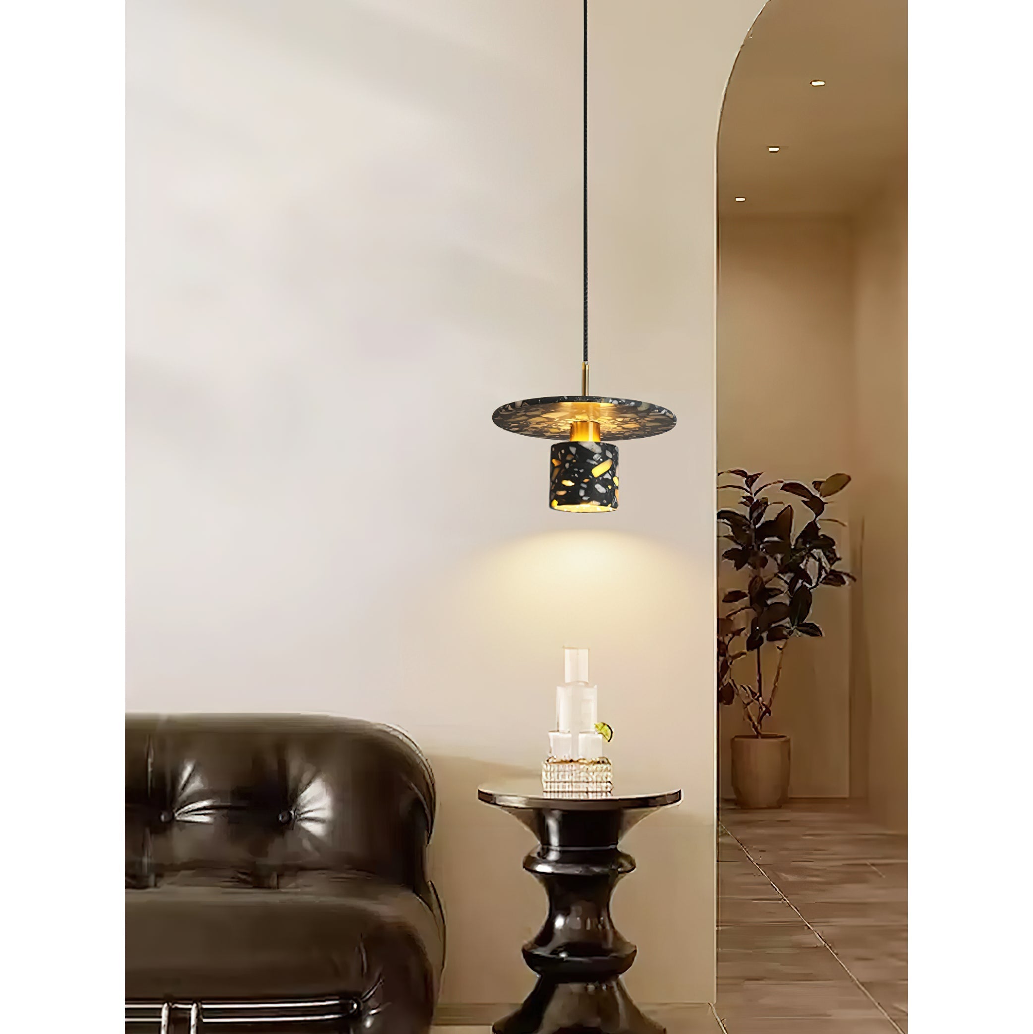 Sysoleth Sysoleth Metall Terrazzo Modern Industrie Pendelleuchte-Letslighting