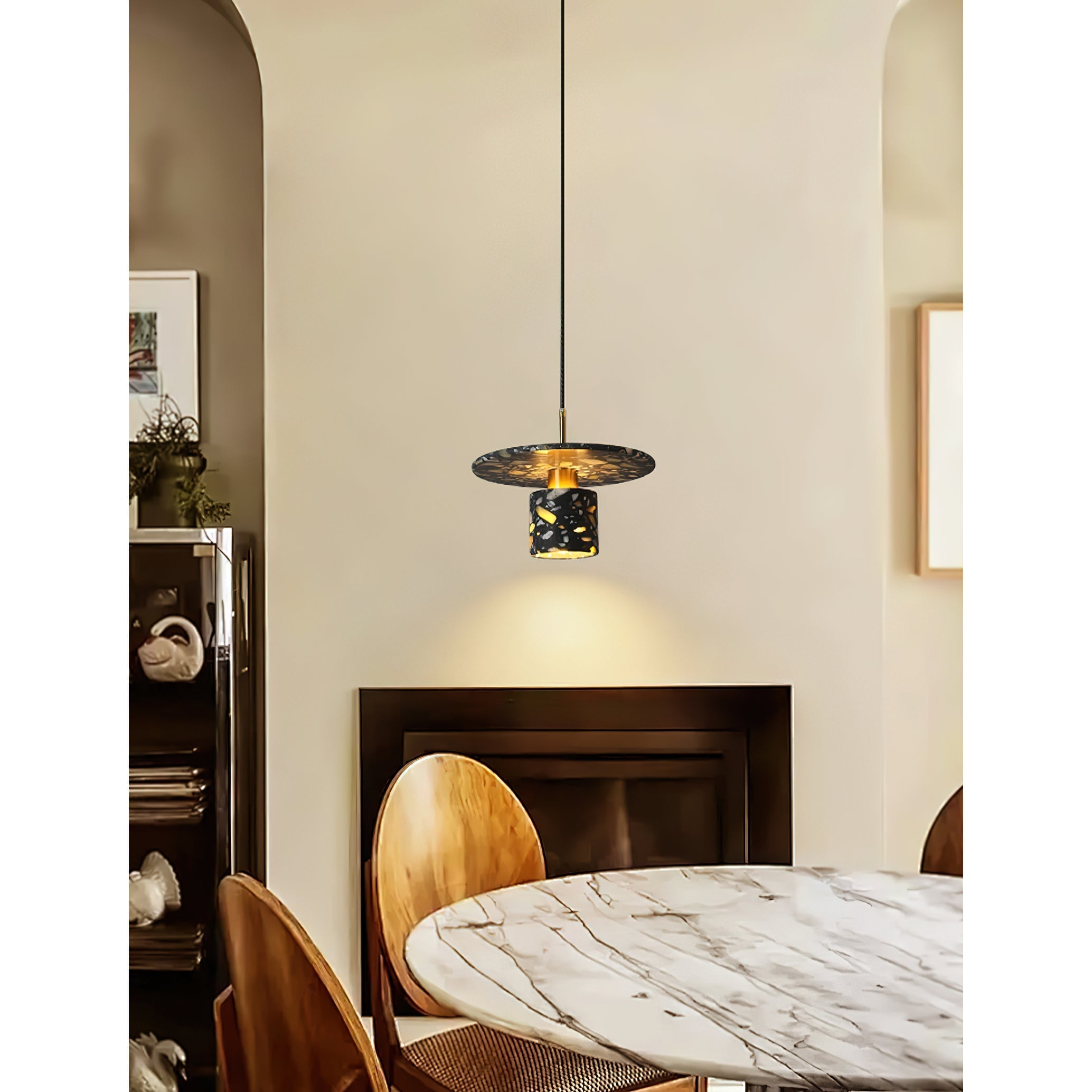 Sysoleth Sysoleth Metall Terrazzo Modern Industrie Pendelleuchte-Letslighting