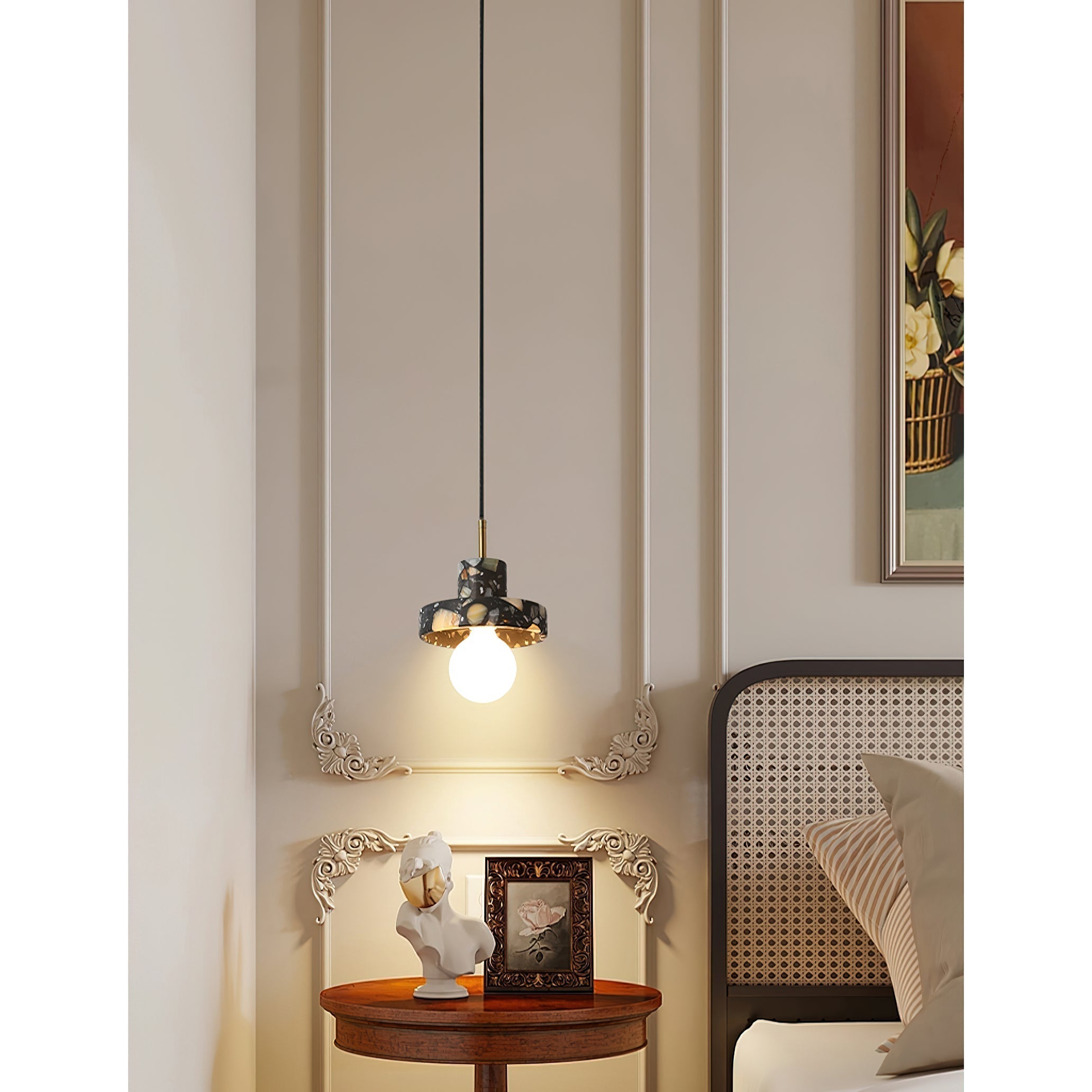 Sysoleth Sysoleth Metall Terrazzo Modern Industrie Pendelleuchte-Letslighting