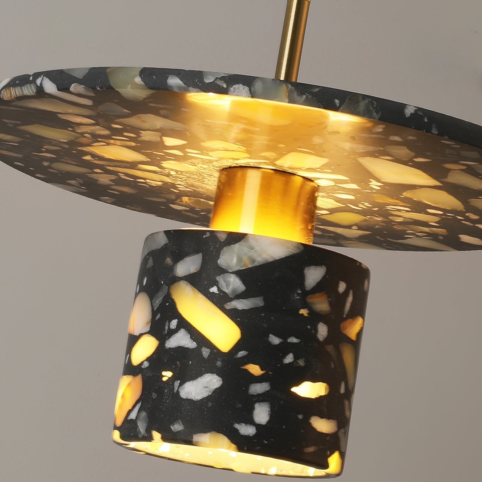 Sysoleth Sysoleth Metall Terrazzo Modern Industrie Pendelleuchte-Letslighting