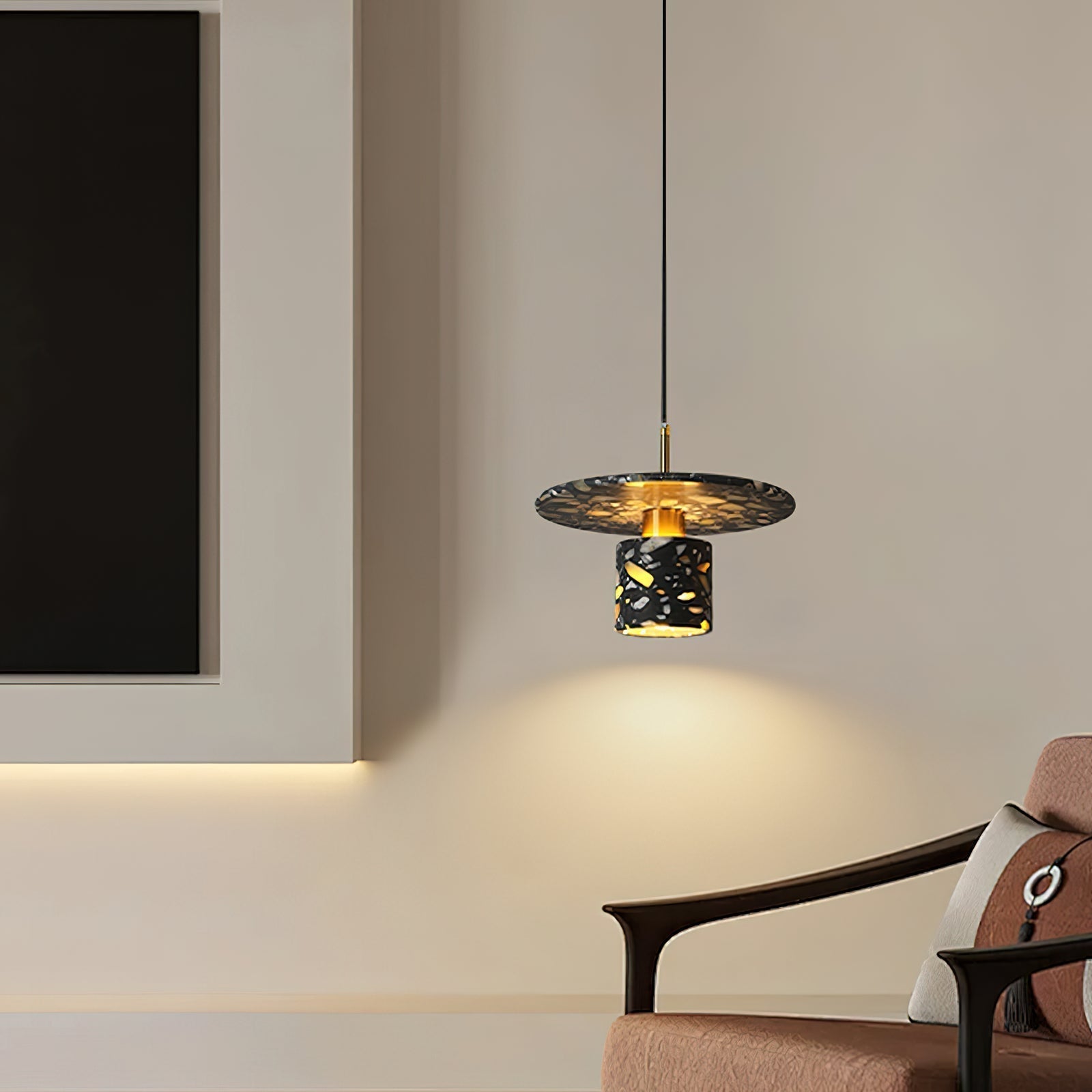 Sysoleth Sysoleth Metall Terrazzo Modern Industrie Pendelleuchte-Letslighting