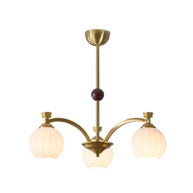 Usilia Eleganz Vintage Glas Holz Kronleuchter-Letslighting