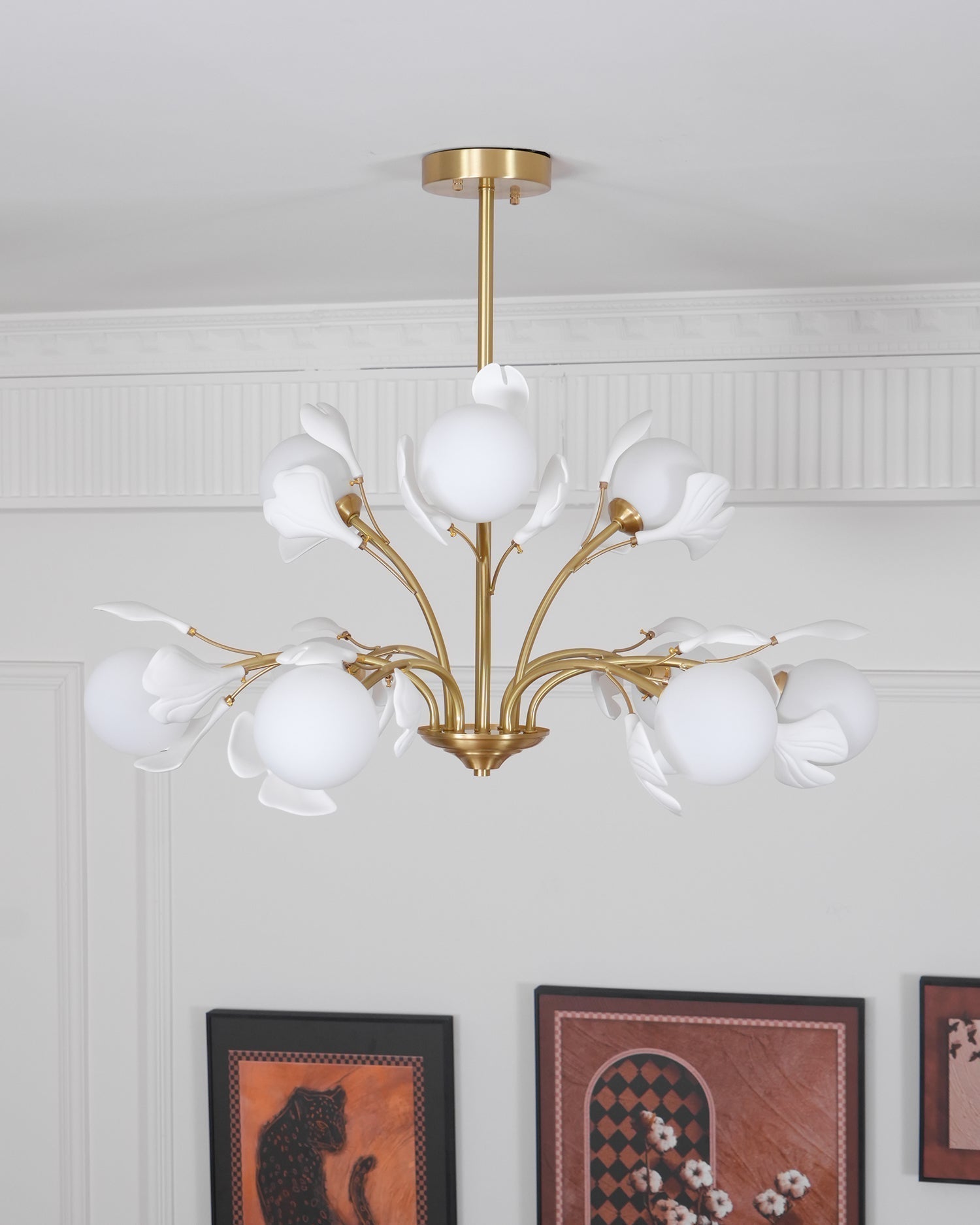 Thalassa Gingko Chandelier - Blowlighting