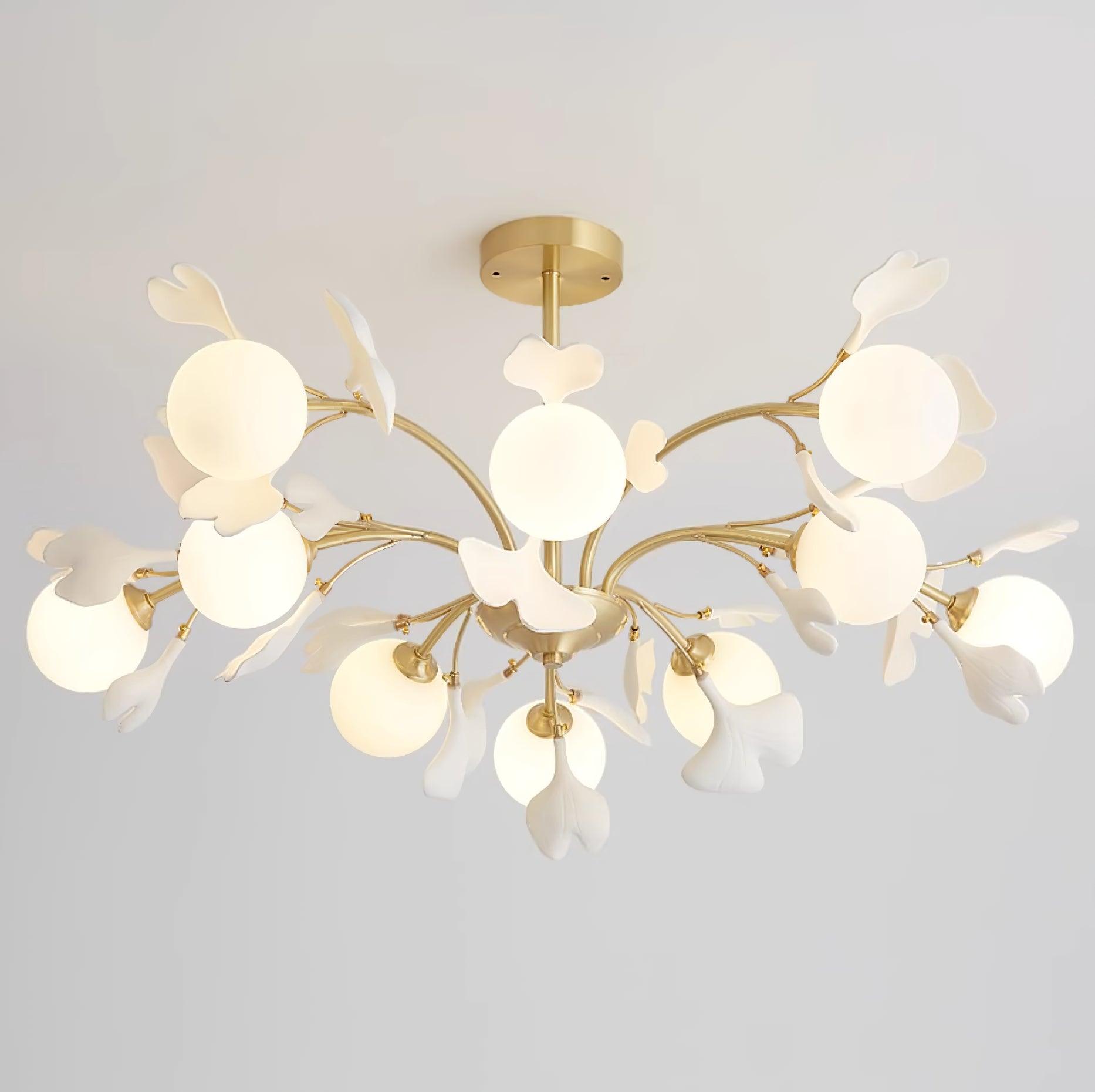 Thalassa Gingko Chandelier - Blowlighting