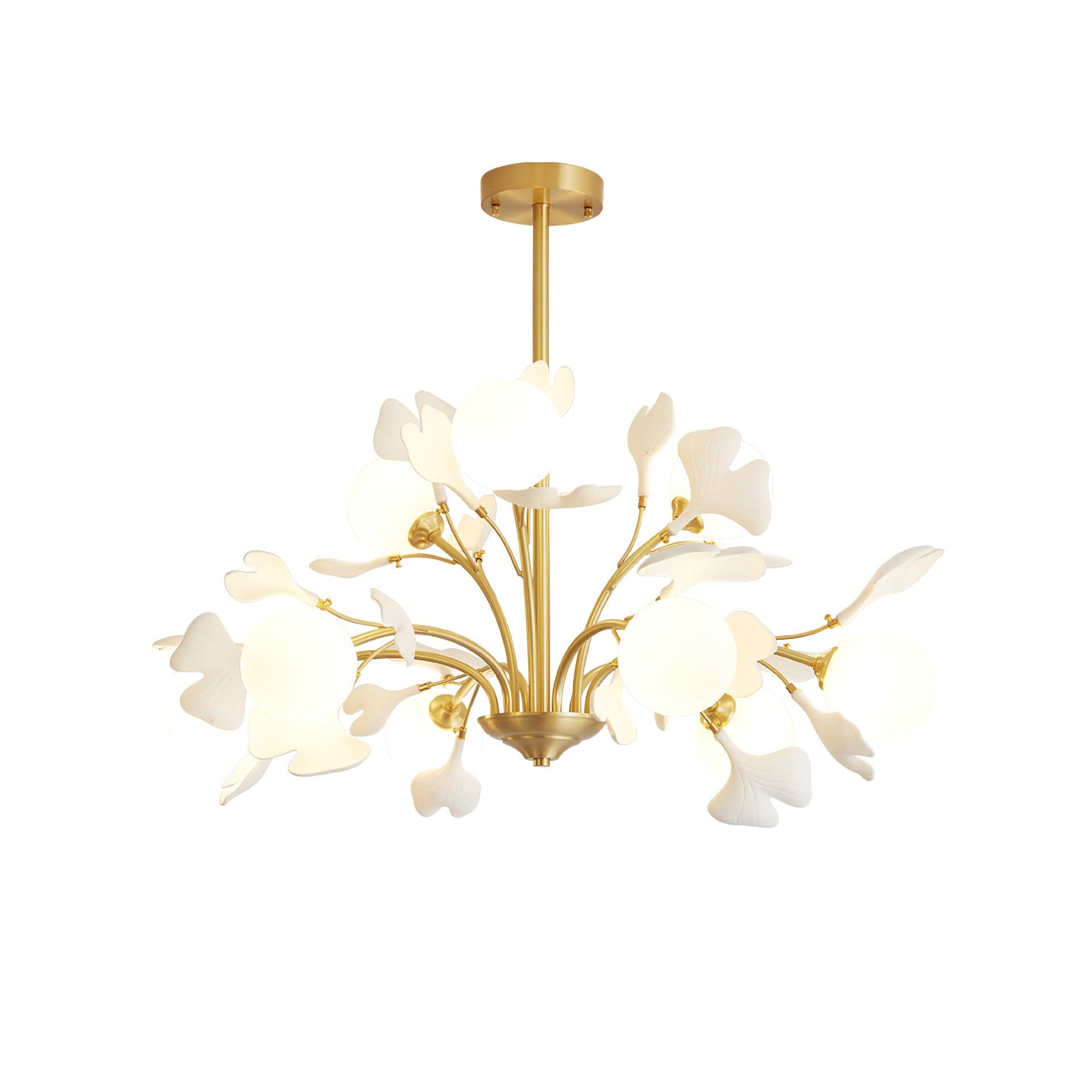 Thalassa Gingko Chandelier - Blowlighting