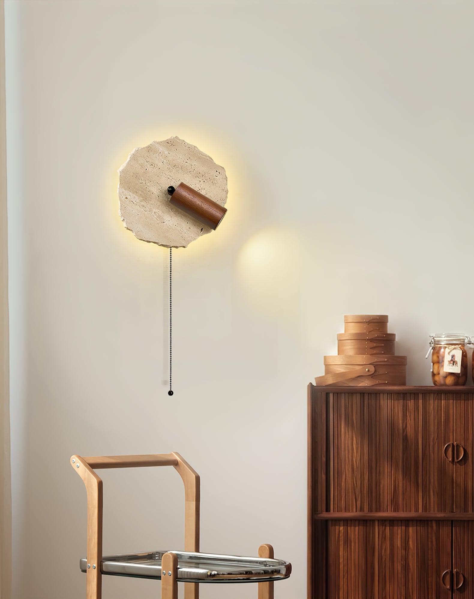 Cleo Travertine Wall Light Spotlight - Neutralighting