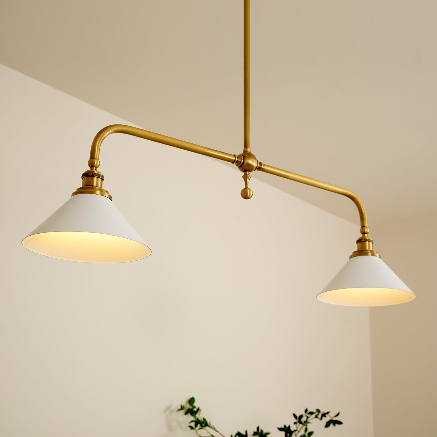 Vallence Pendelleuchte Kronleuchter Luxus Messing Doppelkegel-Letslighting