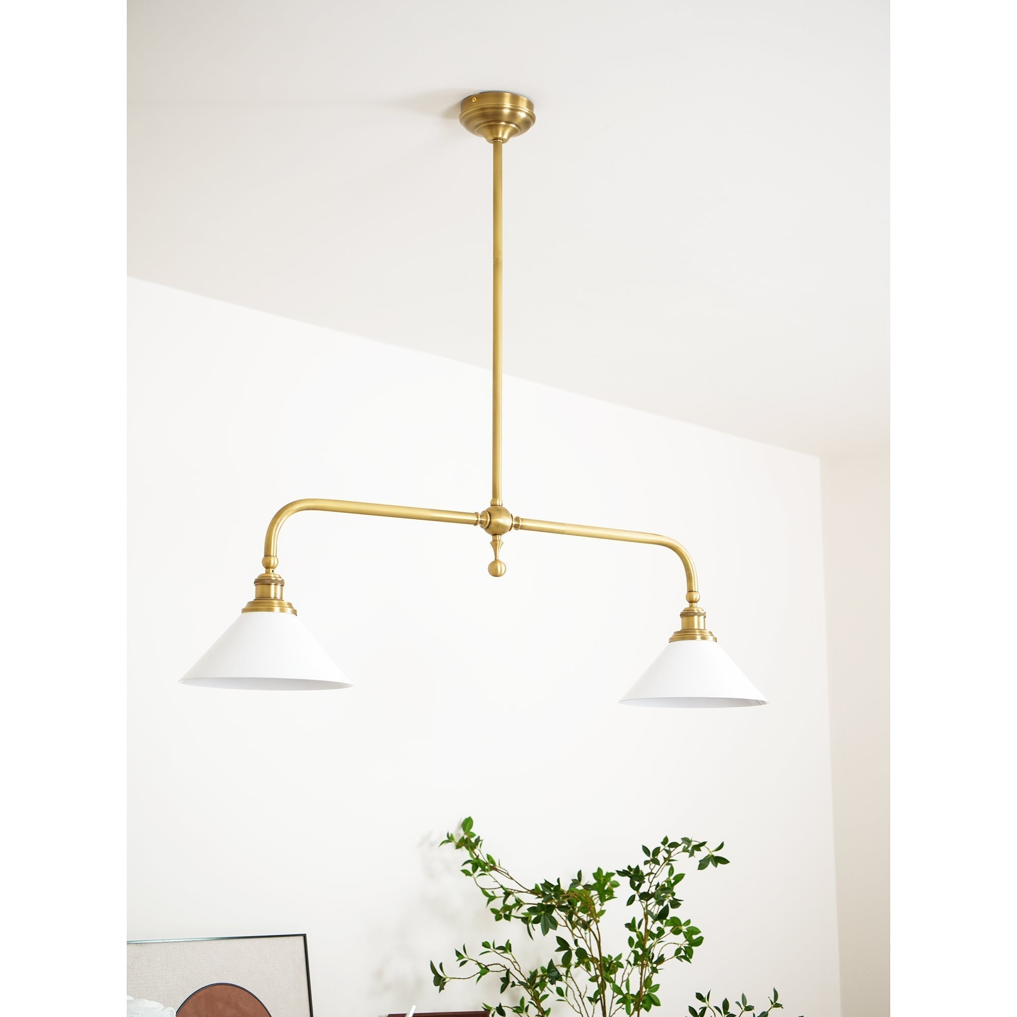 Vallence Pendelleuchte Kronleuchter Luxus Messing Doppelkegel-Letslighting